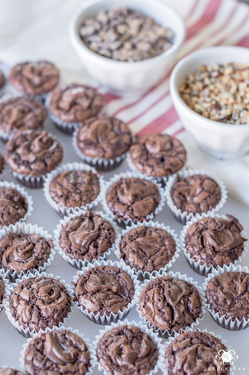 Brownie Bite Recipe in small liners