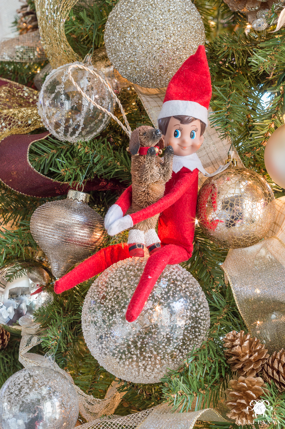 Adult Elf on the Shelf Ideas - gifting an ornament tradition