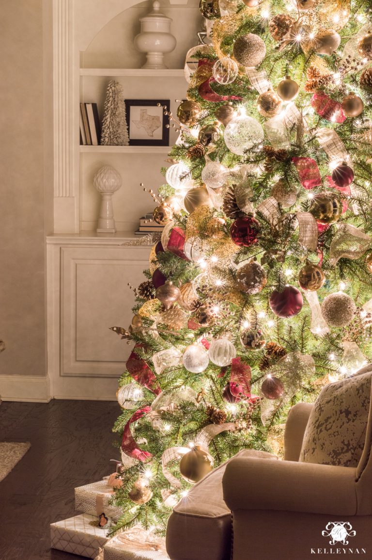 Nighttime Christmas Home Tour with Magical, Glowing Twinkle Lights