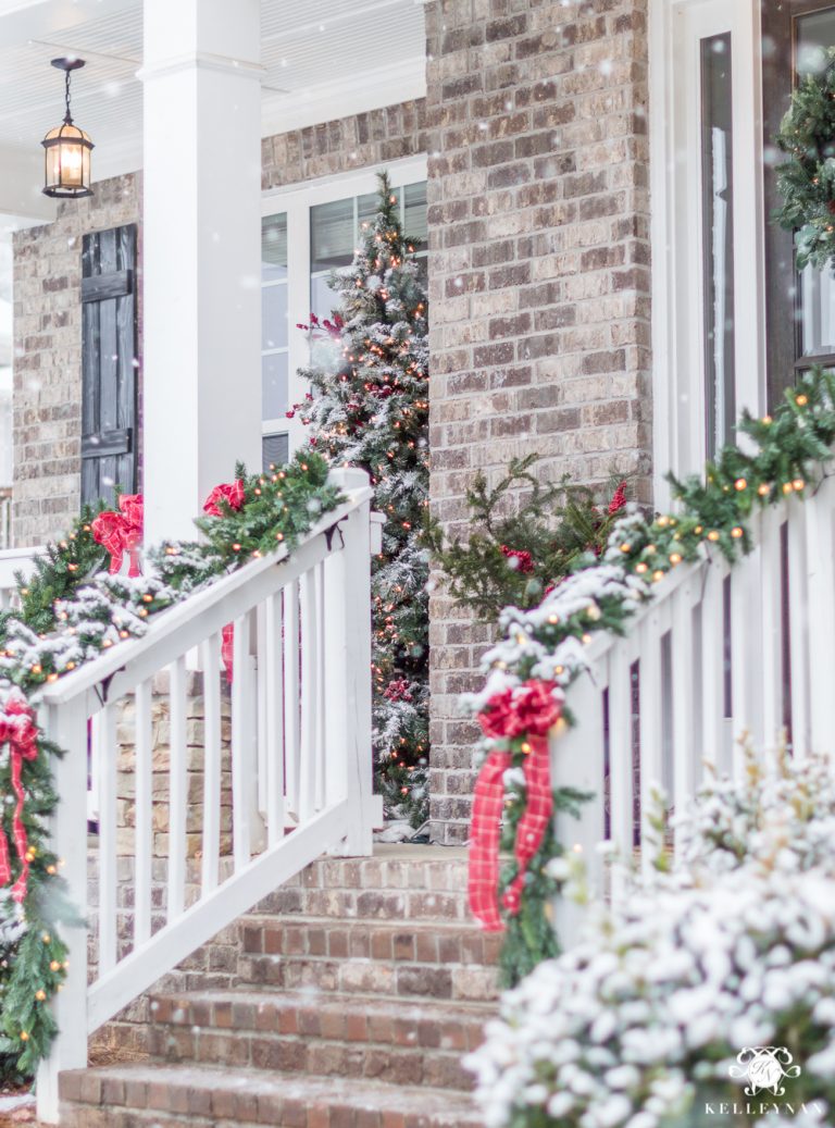 Classic Christmas Decor for a Traditional Front Porch Kelley Nan