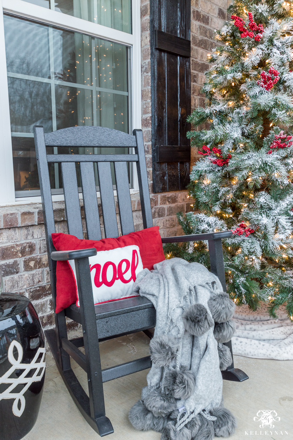 Front Porch Rocking Chairs for Christmas