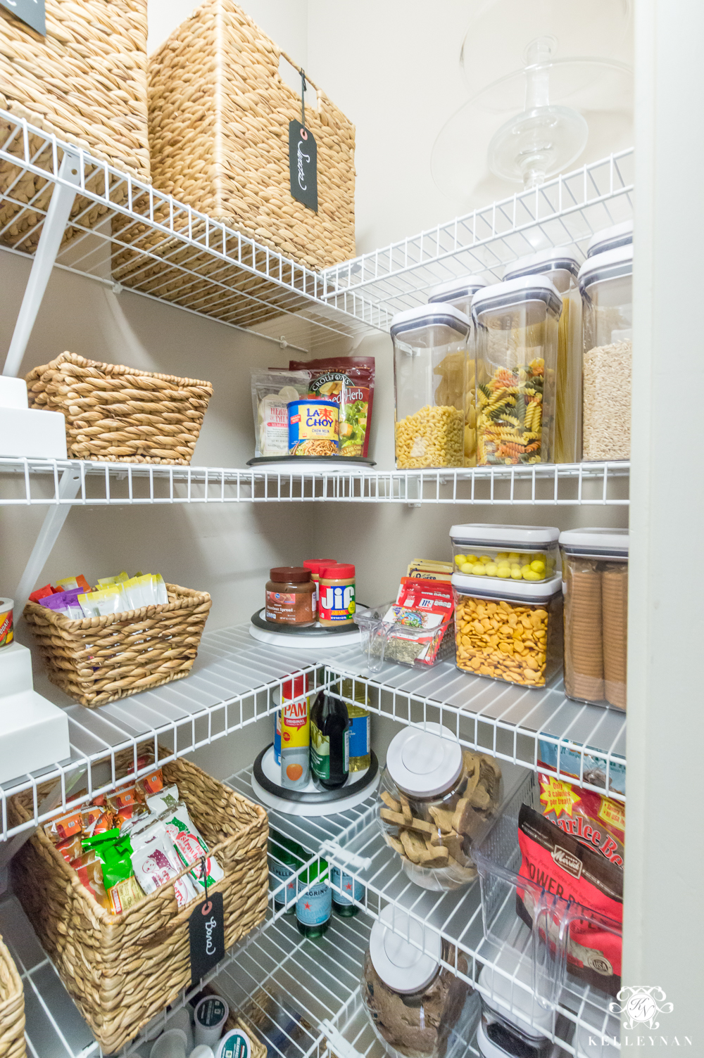 How to organize a small reach-in pantry