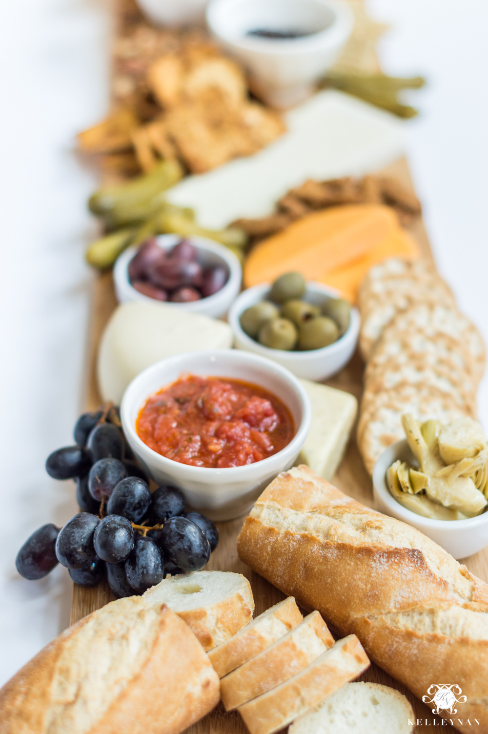 Tuscan / mediterranean cheese board display