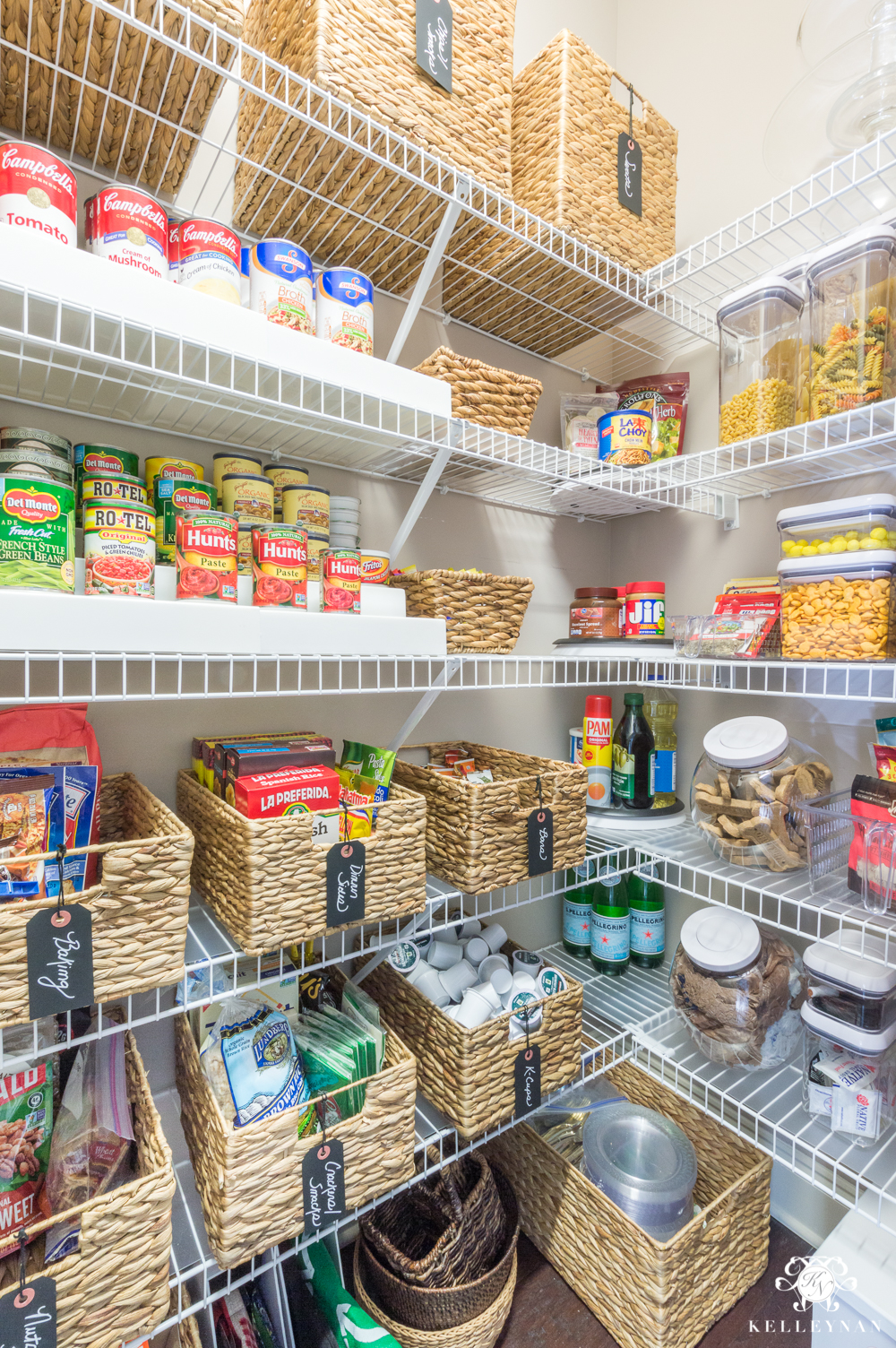 Nine Ideas To Organize A Small Pantry With Wire Shelving Kelley Nan