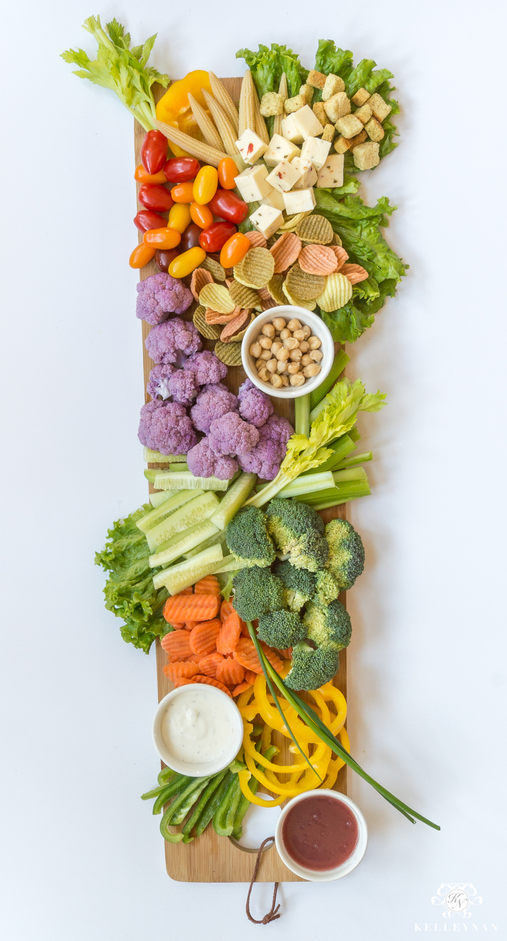 Long Crudité Board for Two