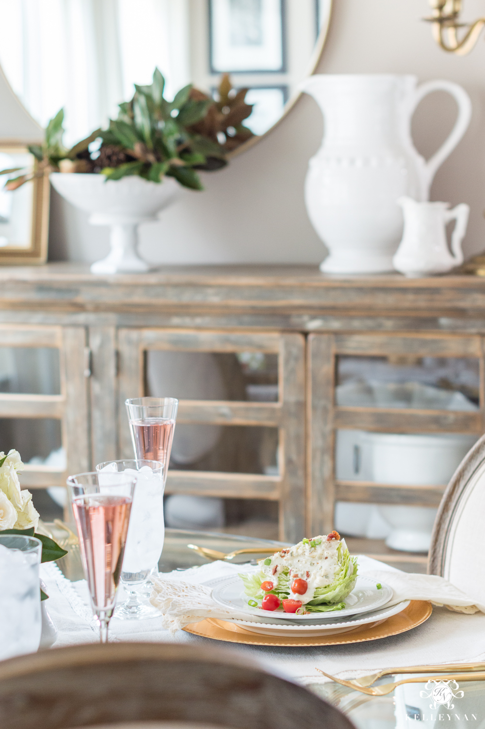 Tablescape for a Galentine's luncheon