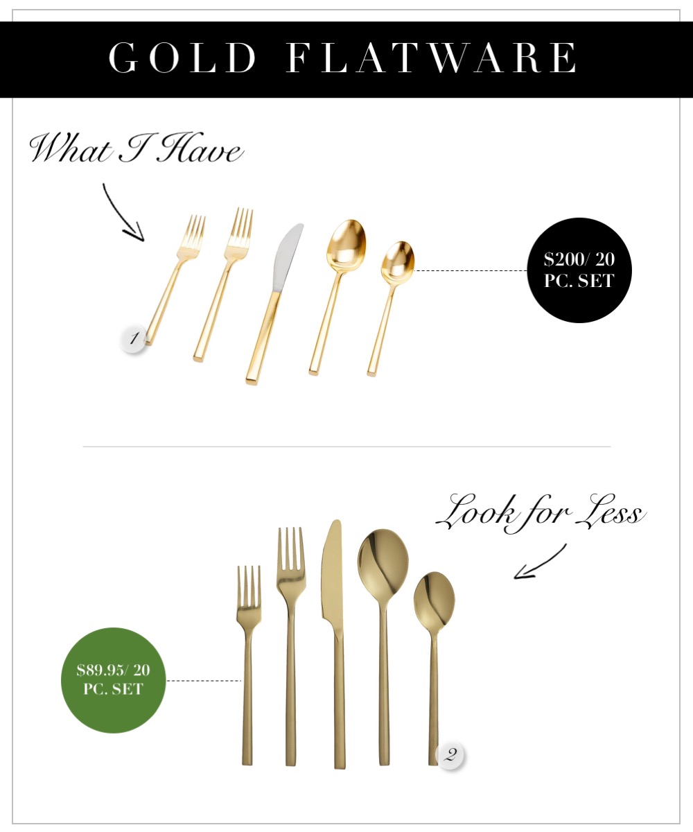 Gold flatware that's budget friendly