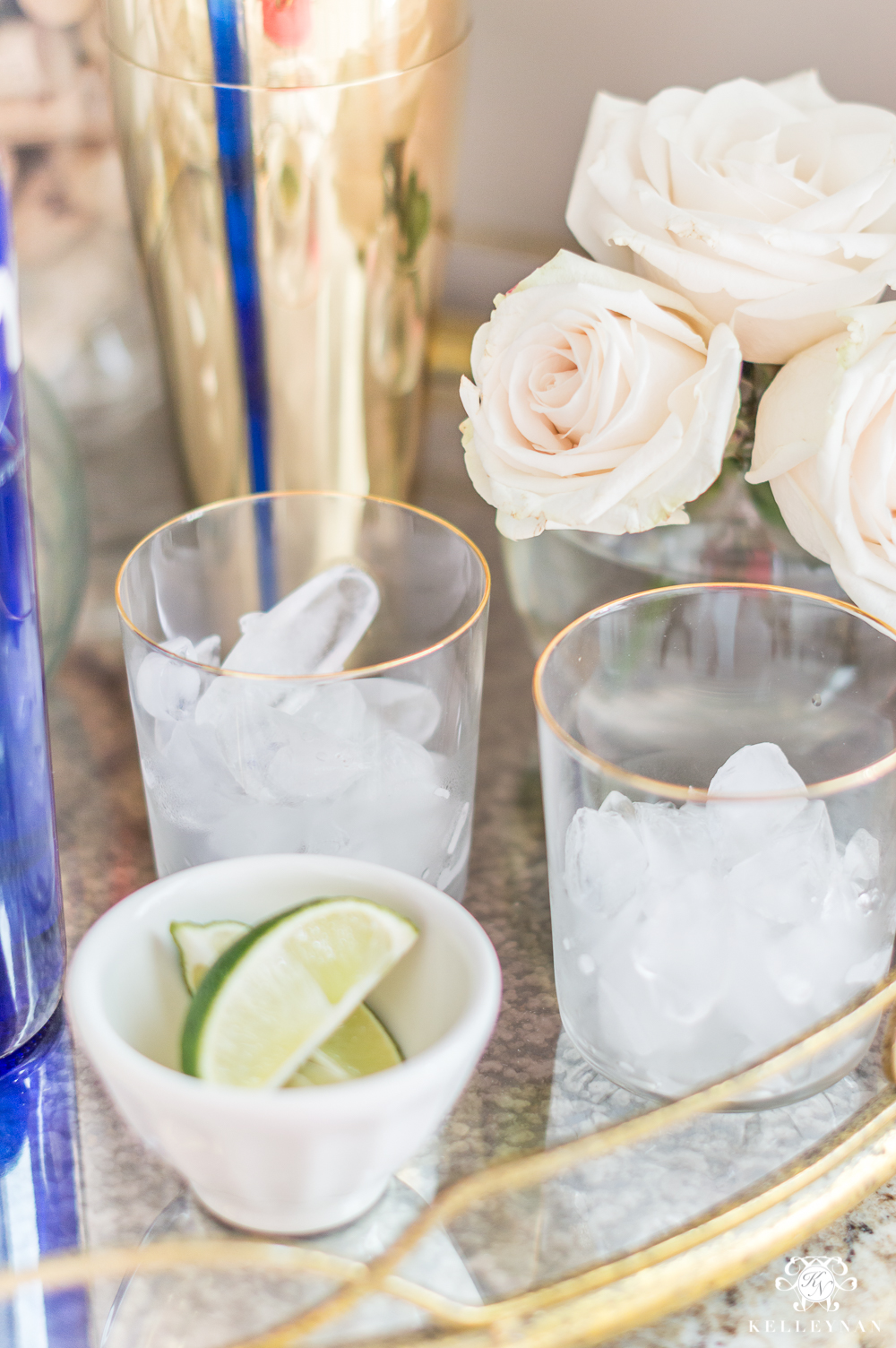 Bar Styling Ideas in the Butler's Pantry Adjoining the Dining Room