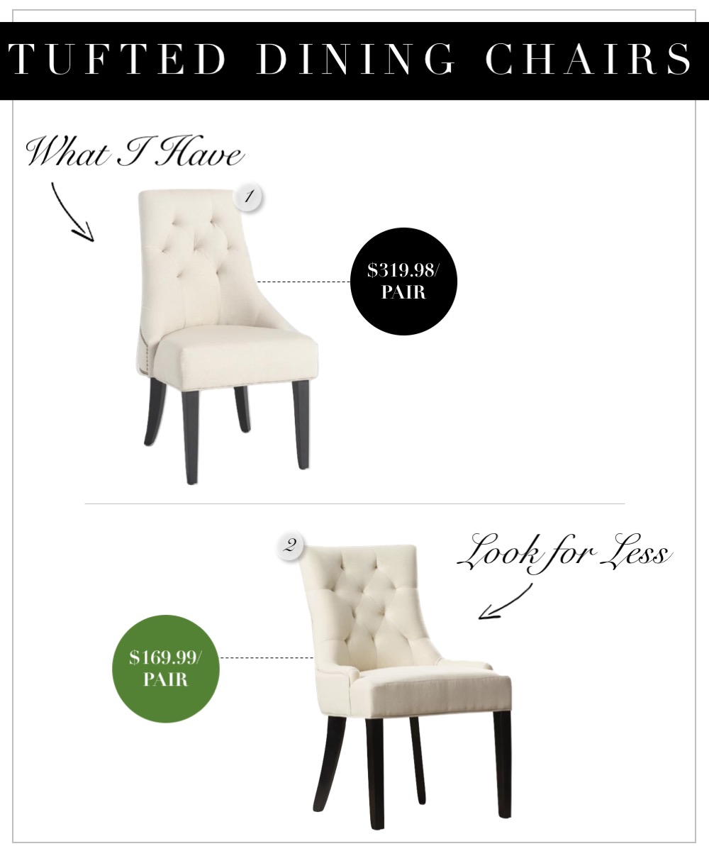 Tufted Chairs- World Market Linen Lydia Inexpensive Dupe