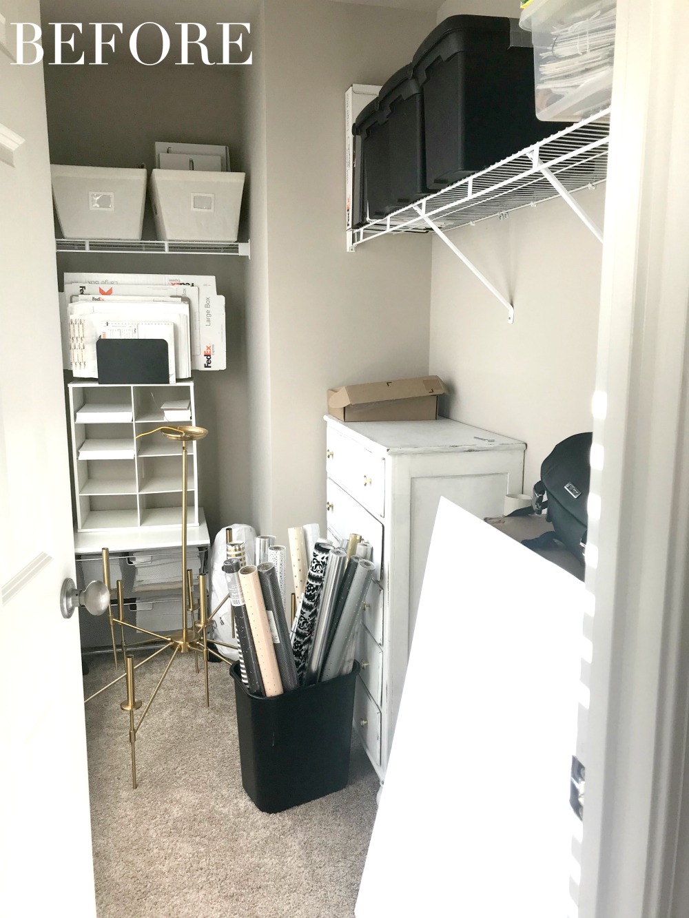 Organized Foyer Coat Closet- Before and After Makeover - Kelley Nan