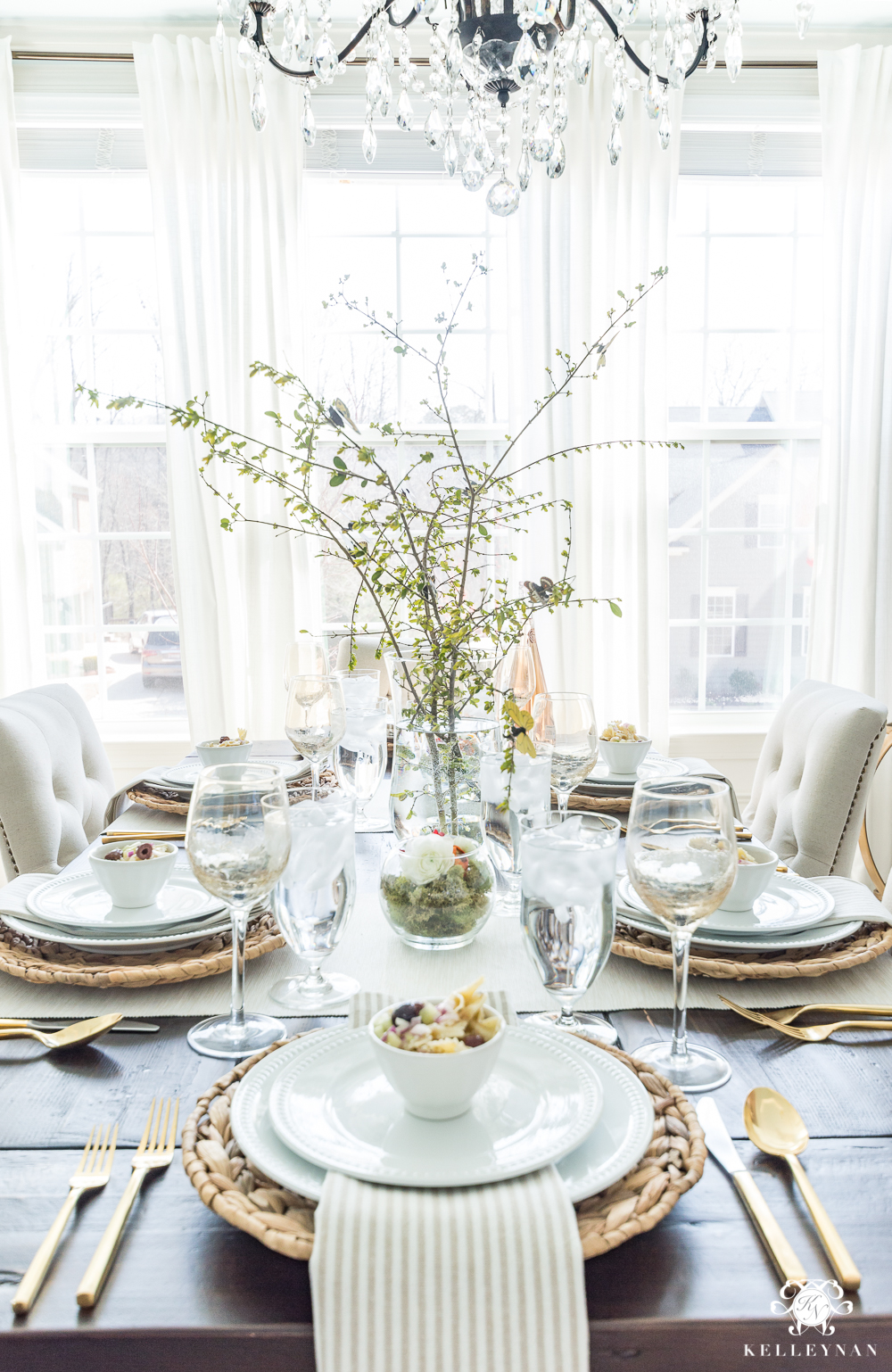 Easy Spring Party Table Idea with Butterflies