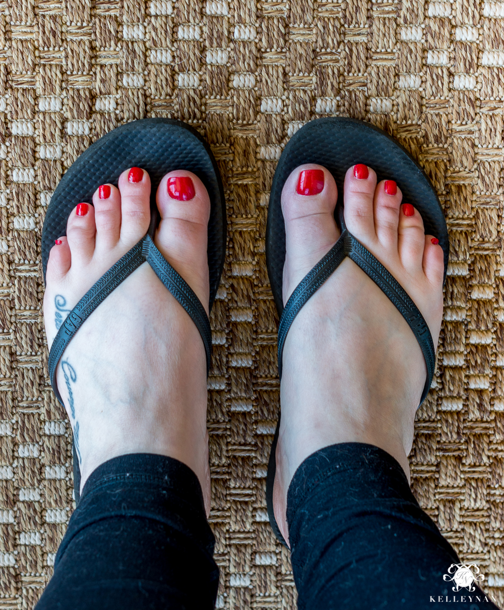 rainbow flip flops wide feet