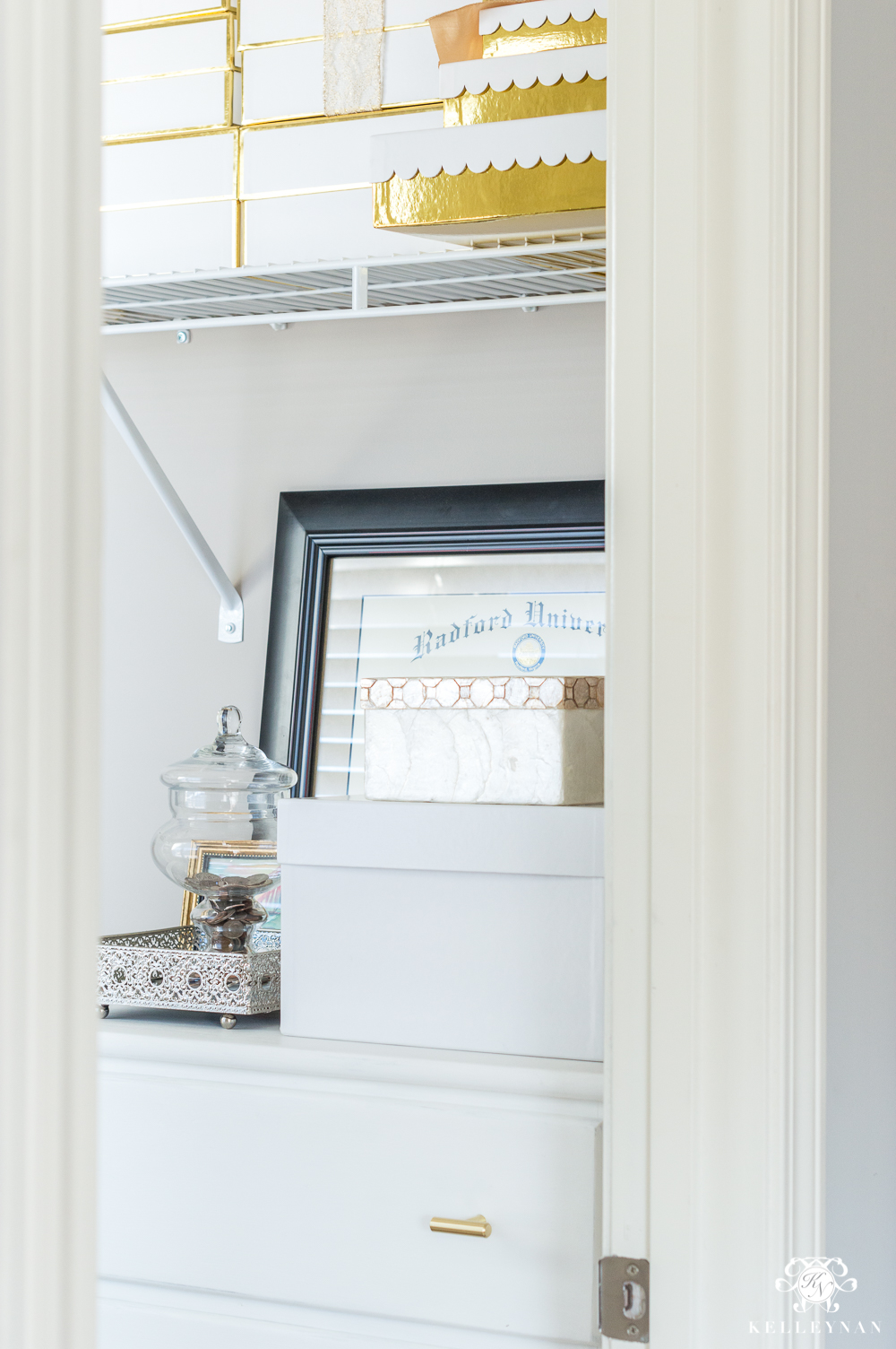 A Small Organized Linen Closet (And Ideas to Store Bulky Bedding) - Kelley  Nan