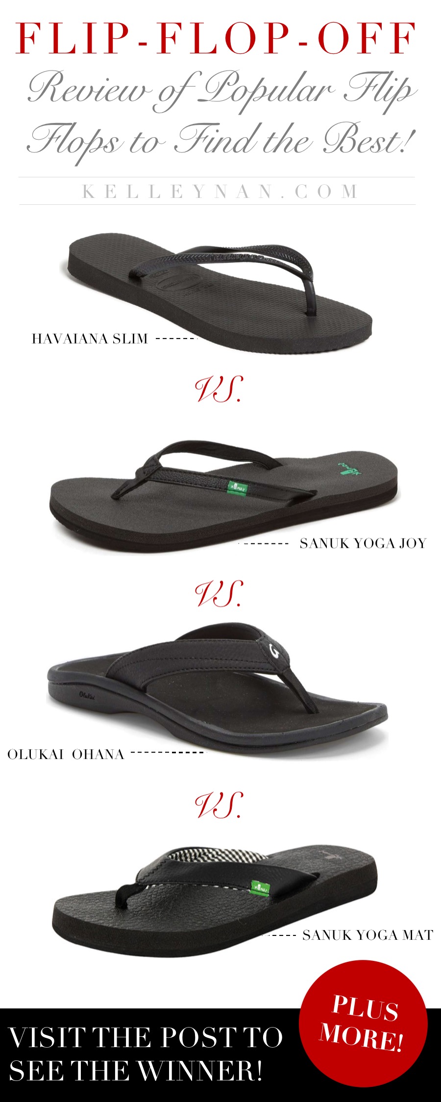 popular flip flop brands