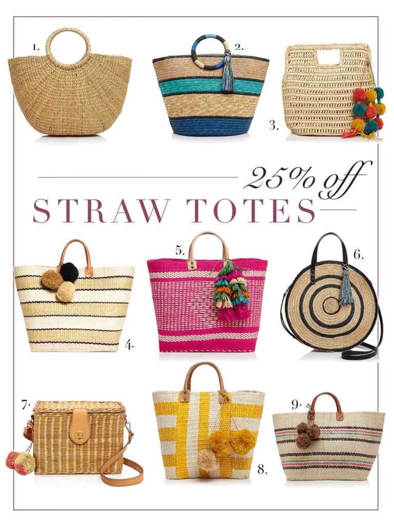 Favorite Straw Totes for Summer On Sale!