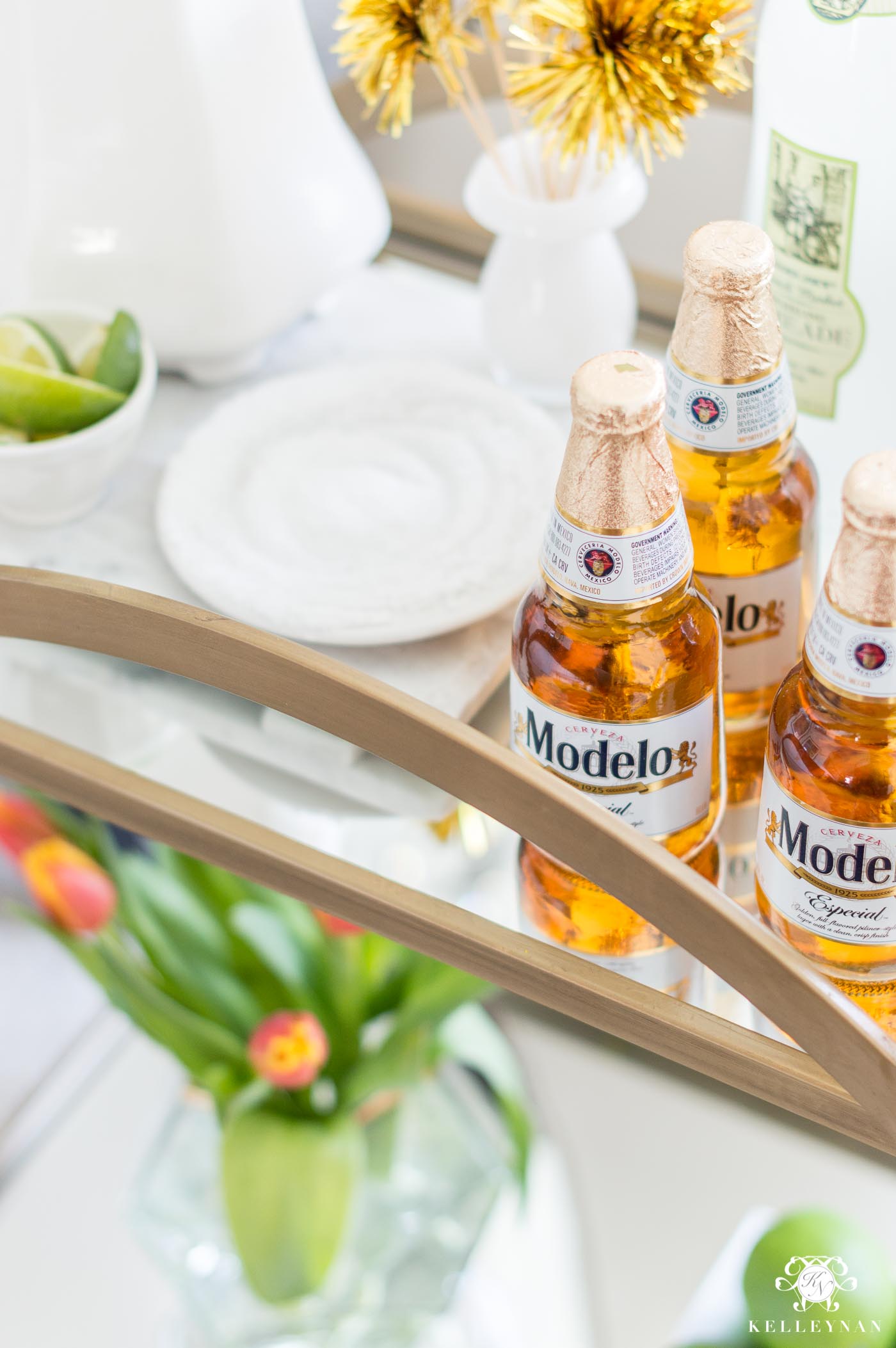 Modelo styled on Mexican Bar Cart