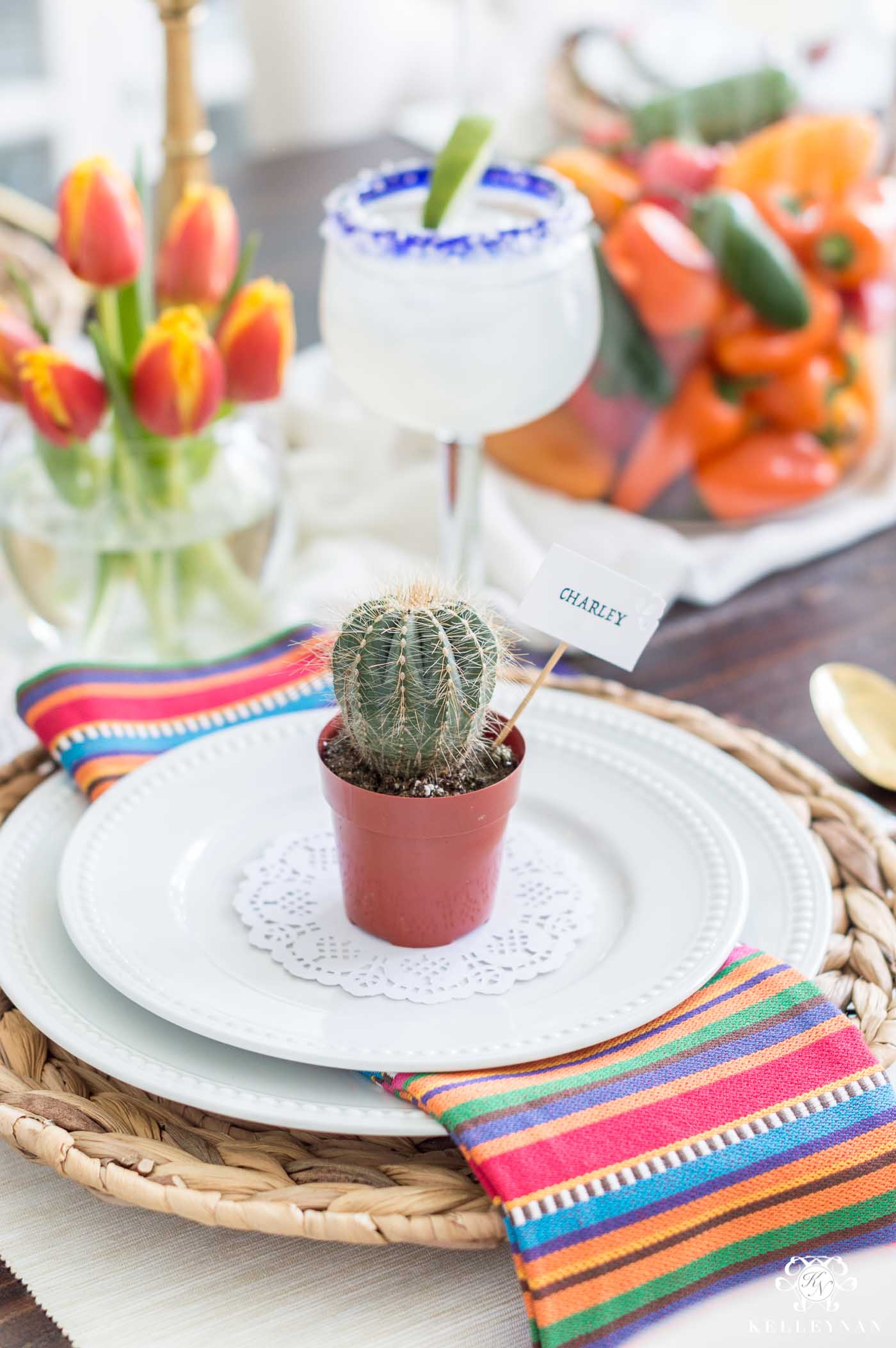 Cactus Favor Centerpiece for Cinco de Mayo Guests