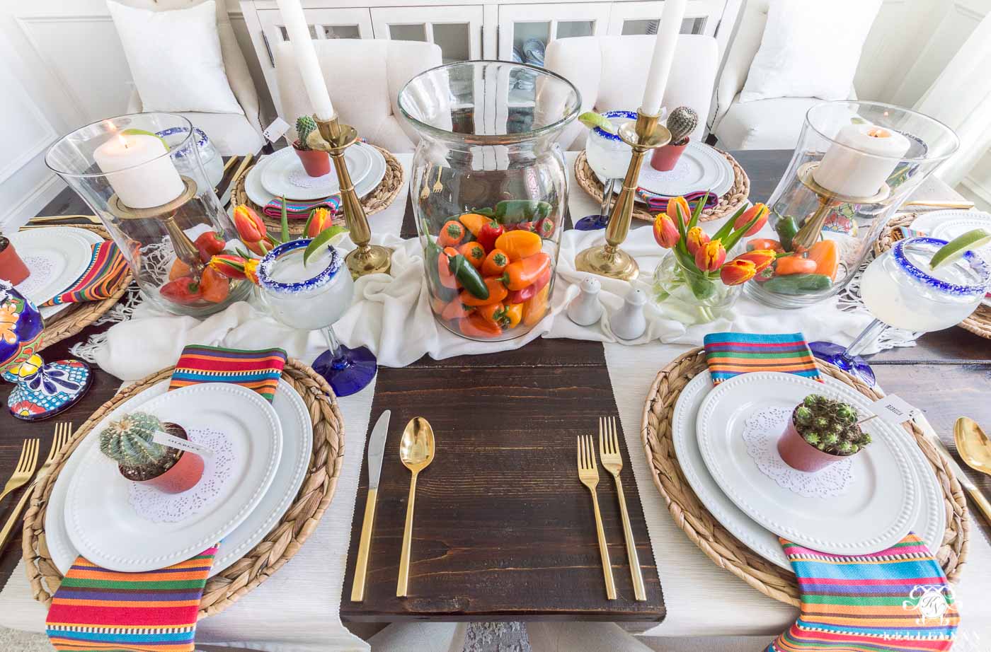 mexican fiesta table settings