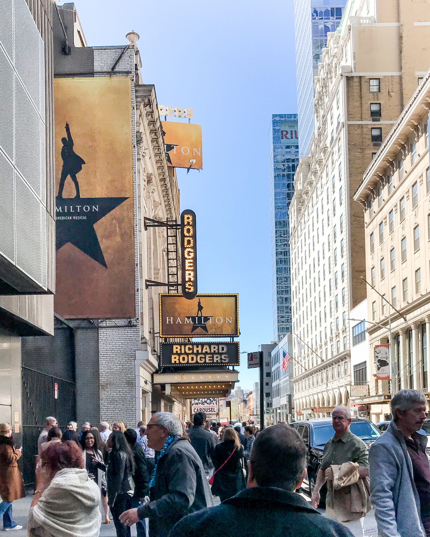 Hamilton on Broadway in NYC