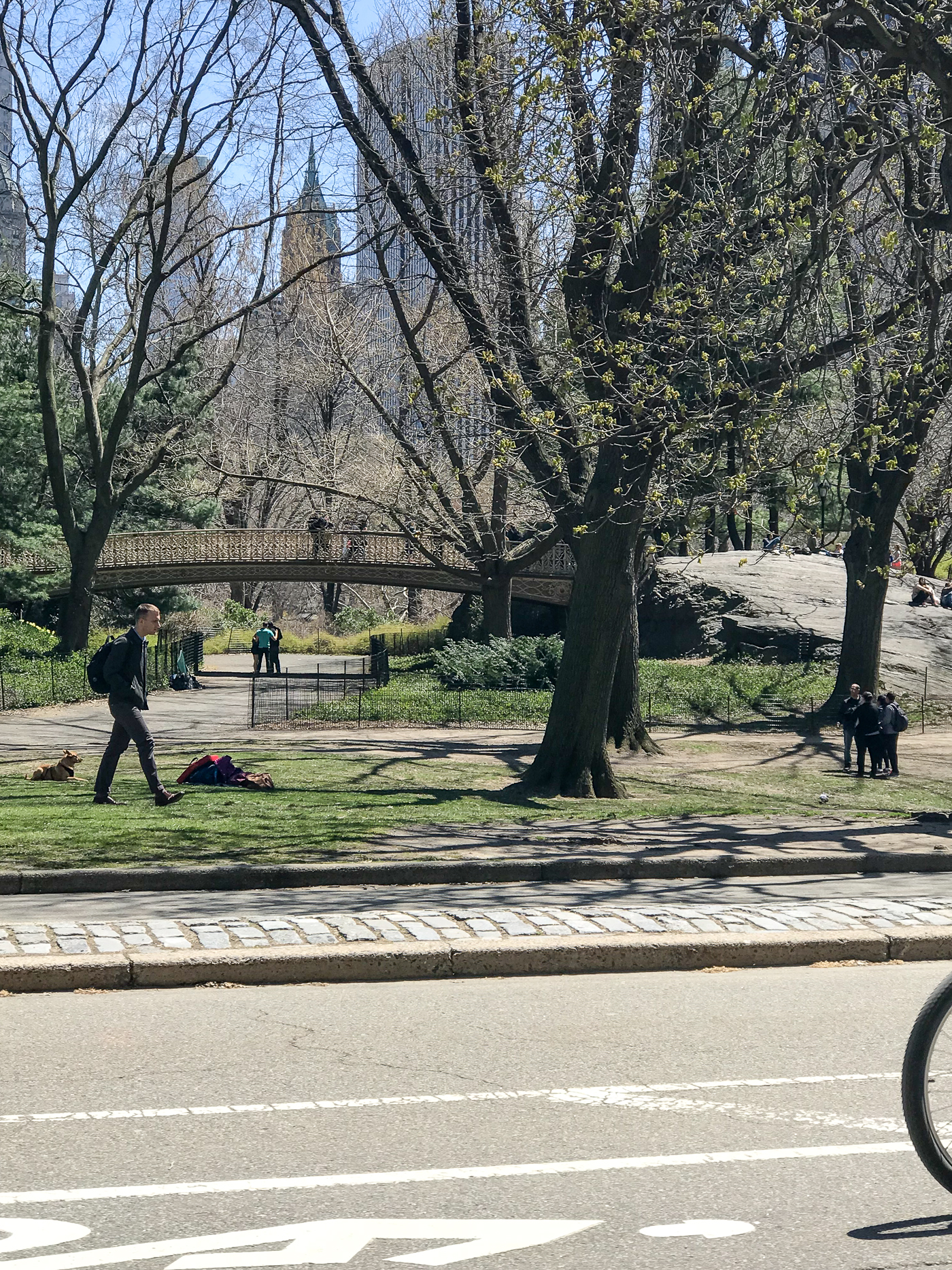 Central Park Bridge where Elf snowball fight was filmed