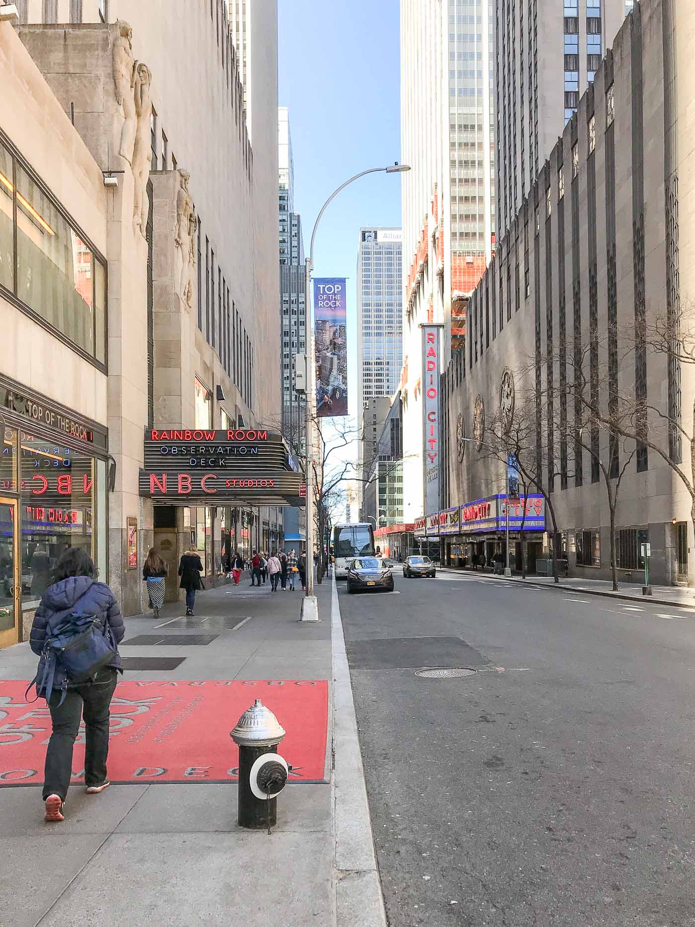 NBC Studios and Radio City Music Hall in NYC