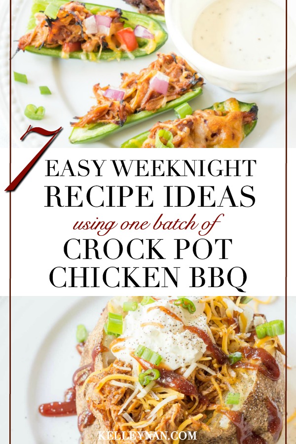 Chicken BBQ Recipe Ideas from Shredded Slow Cooker Barbecue Chicken