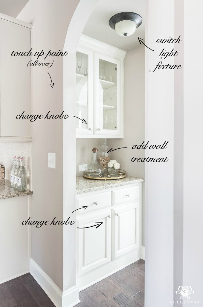 Easy, TwoHour Small Butler's Pantry Makeover on a Budget Kelley Nan