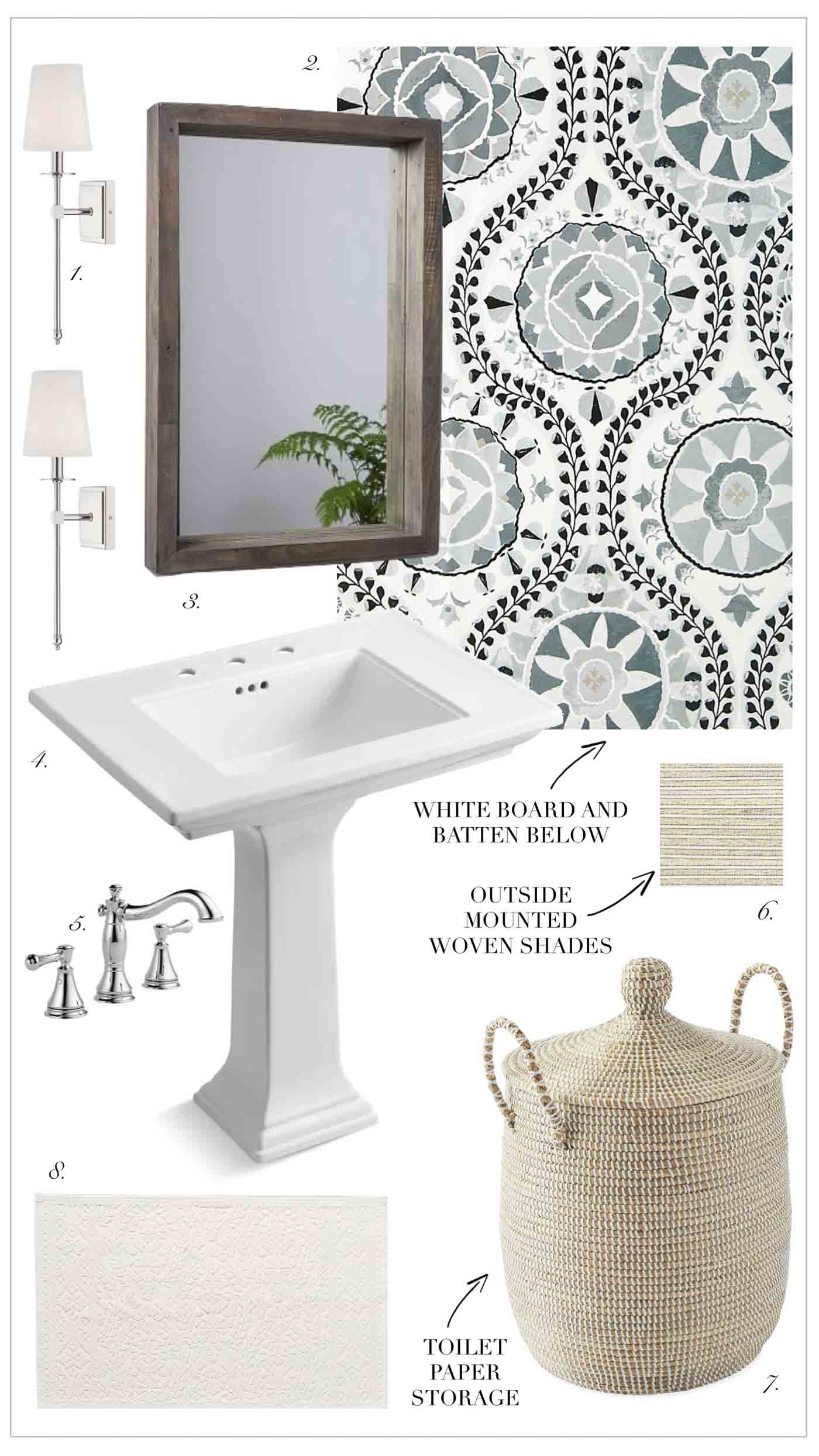 Four Potential Powder Room Design Ideas Kelley Nan