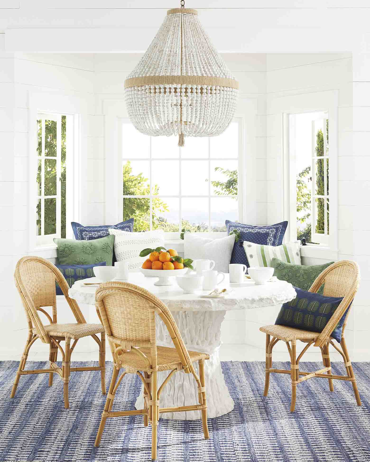 dining room beaded chandelier