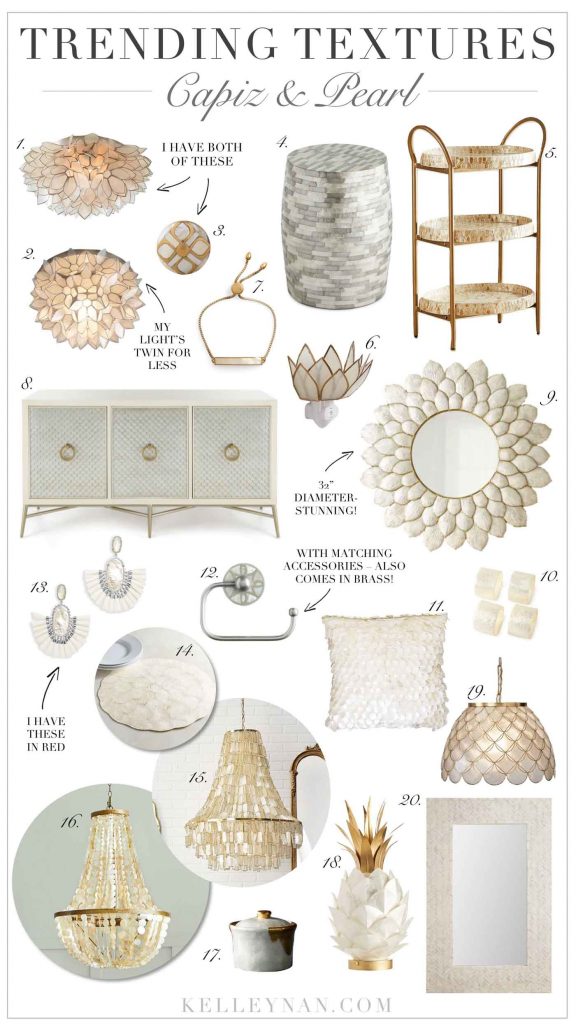 Trending Textures: Capiz & Pearl - Kelley Nan