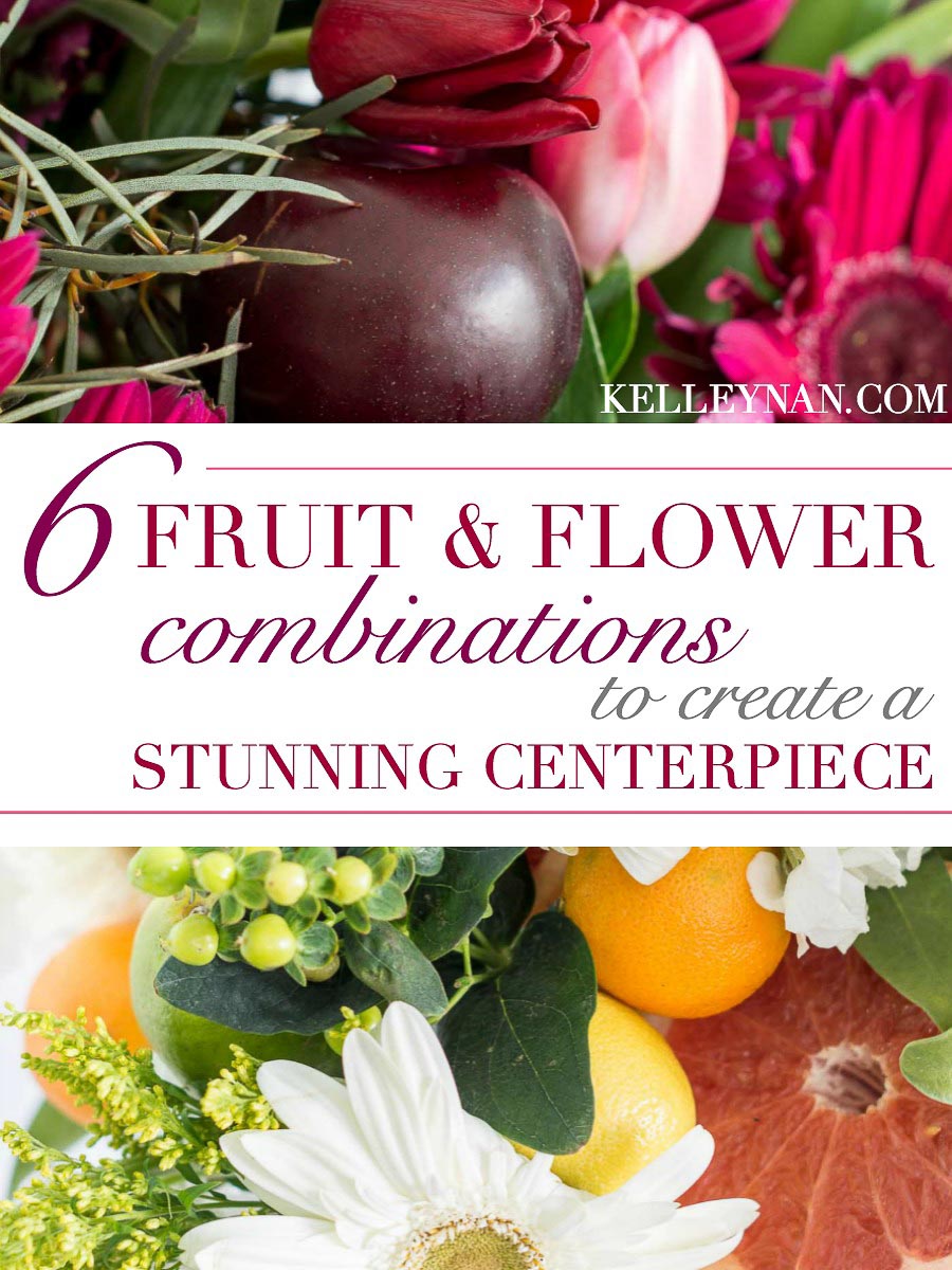 Six Ideas for Fruit and Flower Arrangements with Combinations to