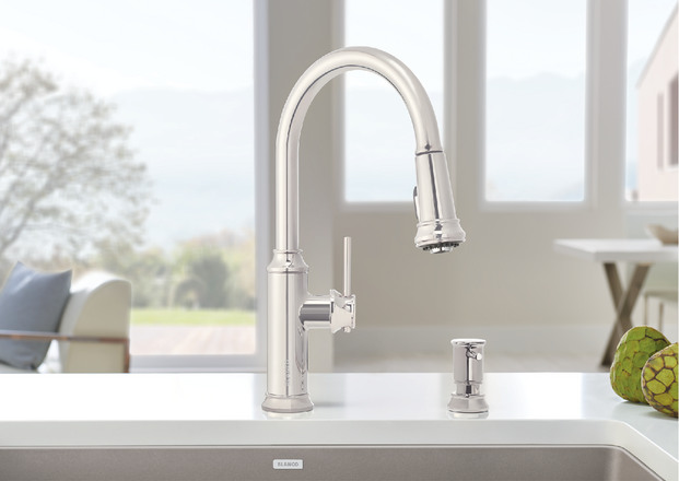 Blanco faucet with pull down nozel