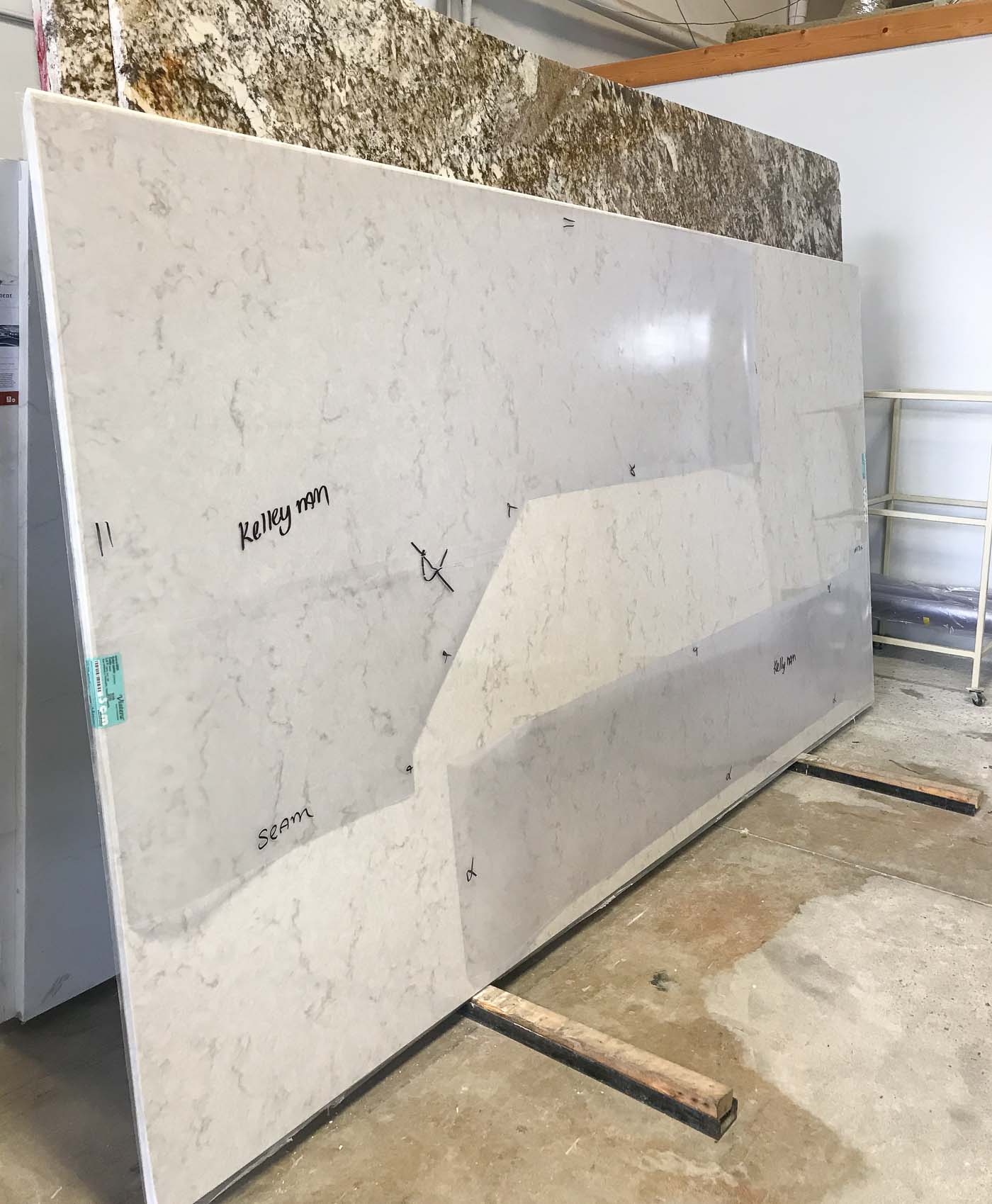 LG Viatera Soprano slab- perfect for white or cream cabinets