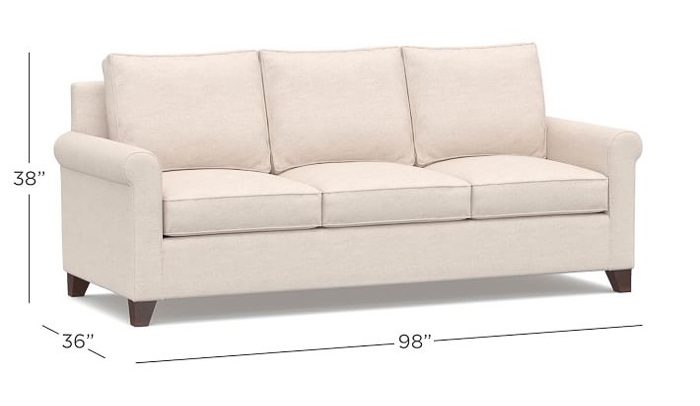PB Sofa Comparison- Cameron Roll Arm