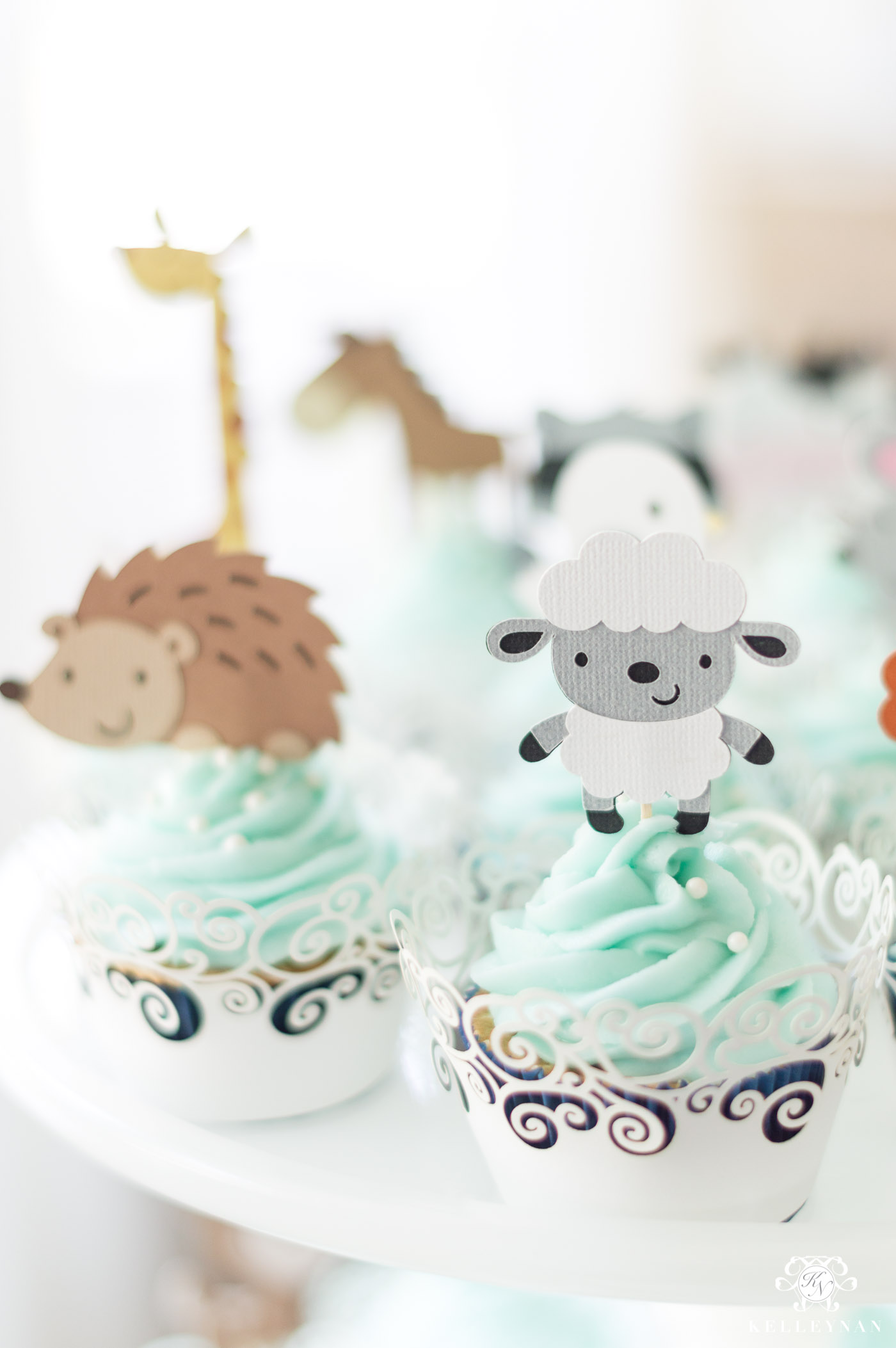 Animal Cupcake Ideas for Twin Baby Shower