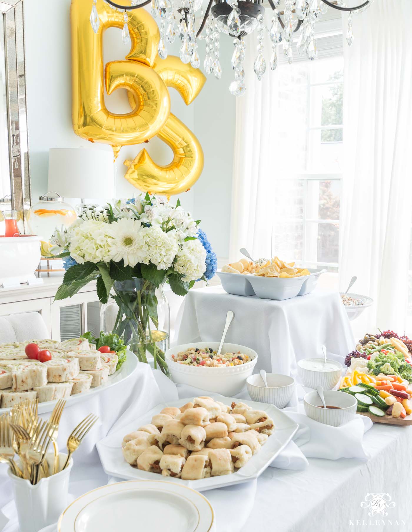 Baby Shower Food Table Setup and Easy Menu Ideas