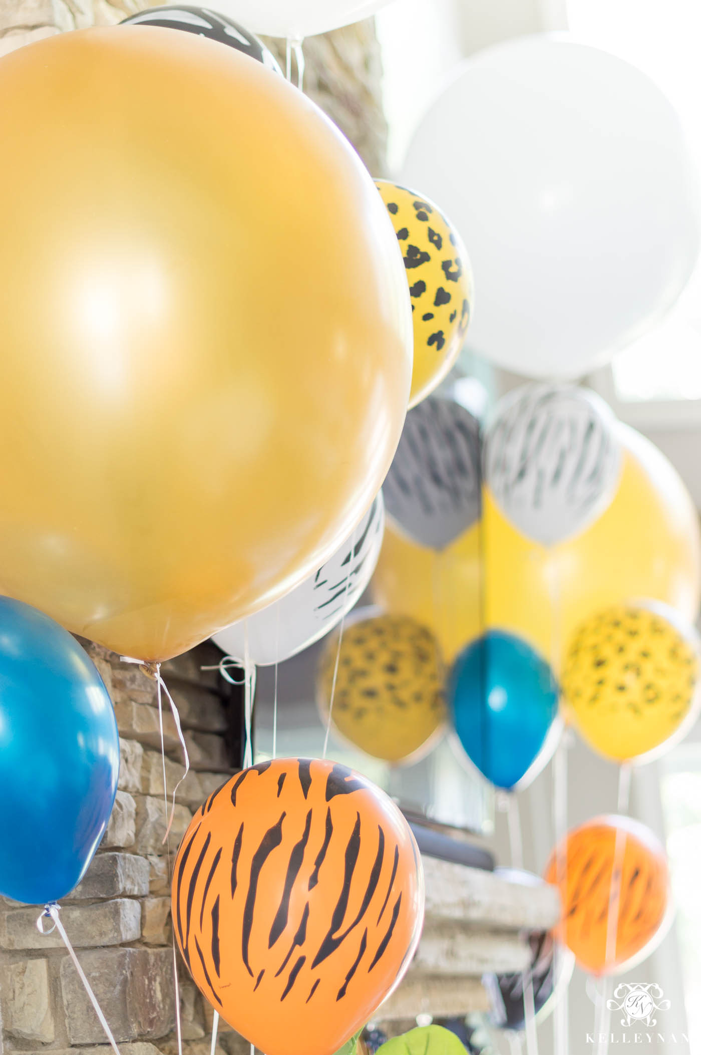 Baby Shower Animal Print Balloons for Noah's Ark Themed Twin Baby Shower