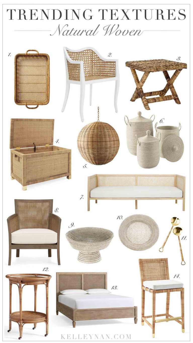 On Trend Rattan, Cane, and Natural Woven Home Decor and Furnishings