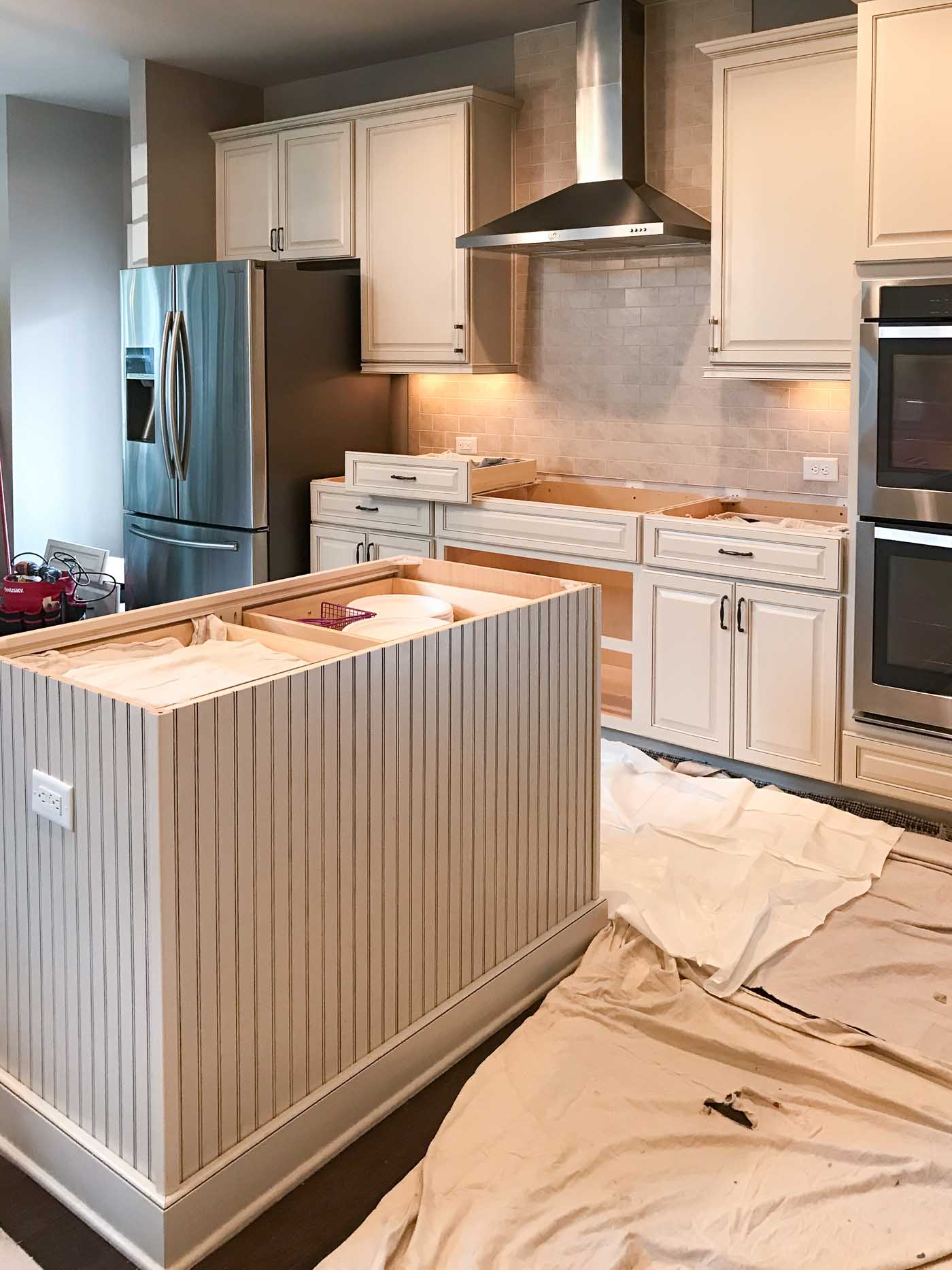 Transitional Kitchen Update Making Cream Cabinets More Modern