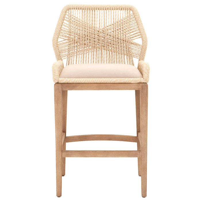 Loom barstool in sand for the kitchen bar
