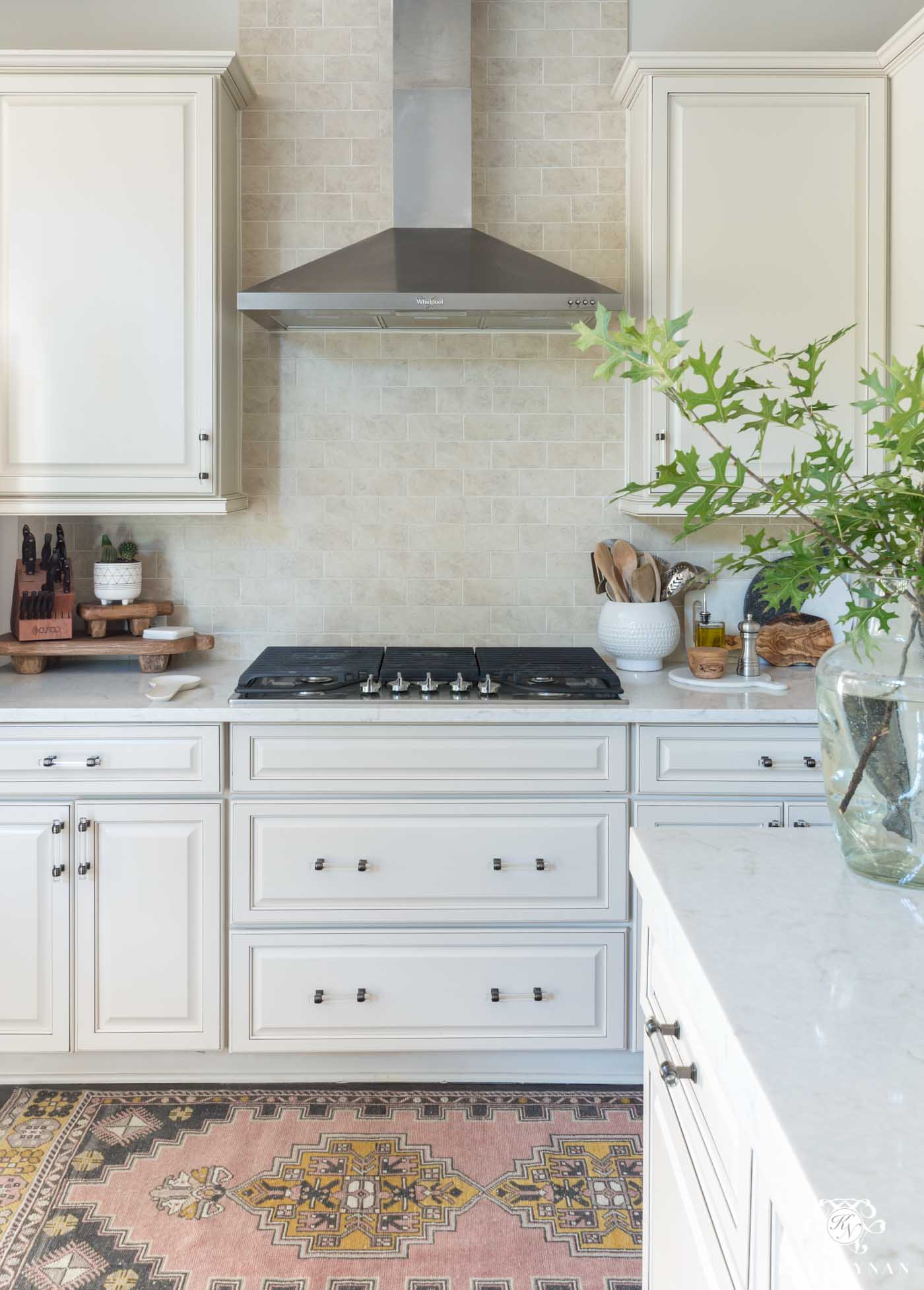 Kitchen Countertop with Built in Dish Drainer Board - Transitional - Kitchen