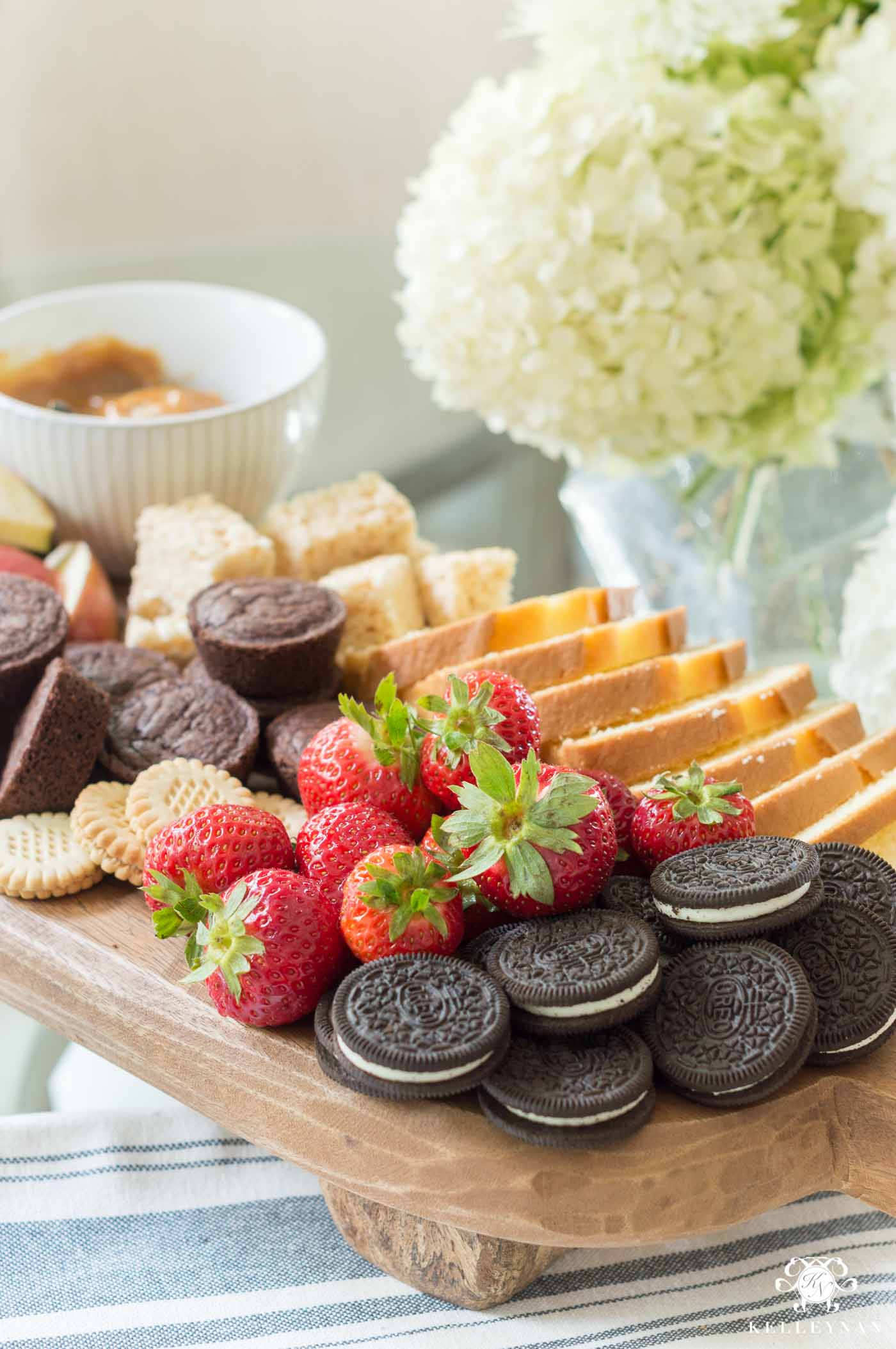 Dessert Board with Dipping Sauces