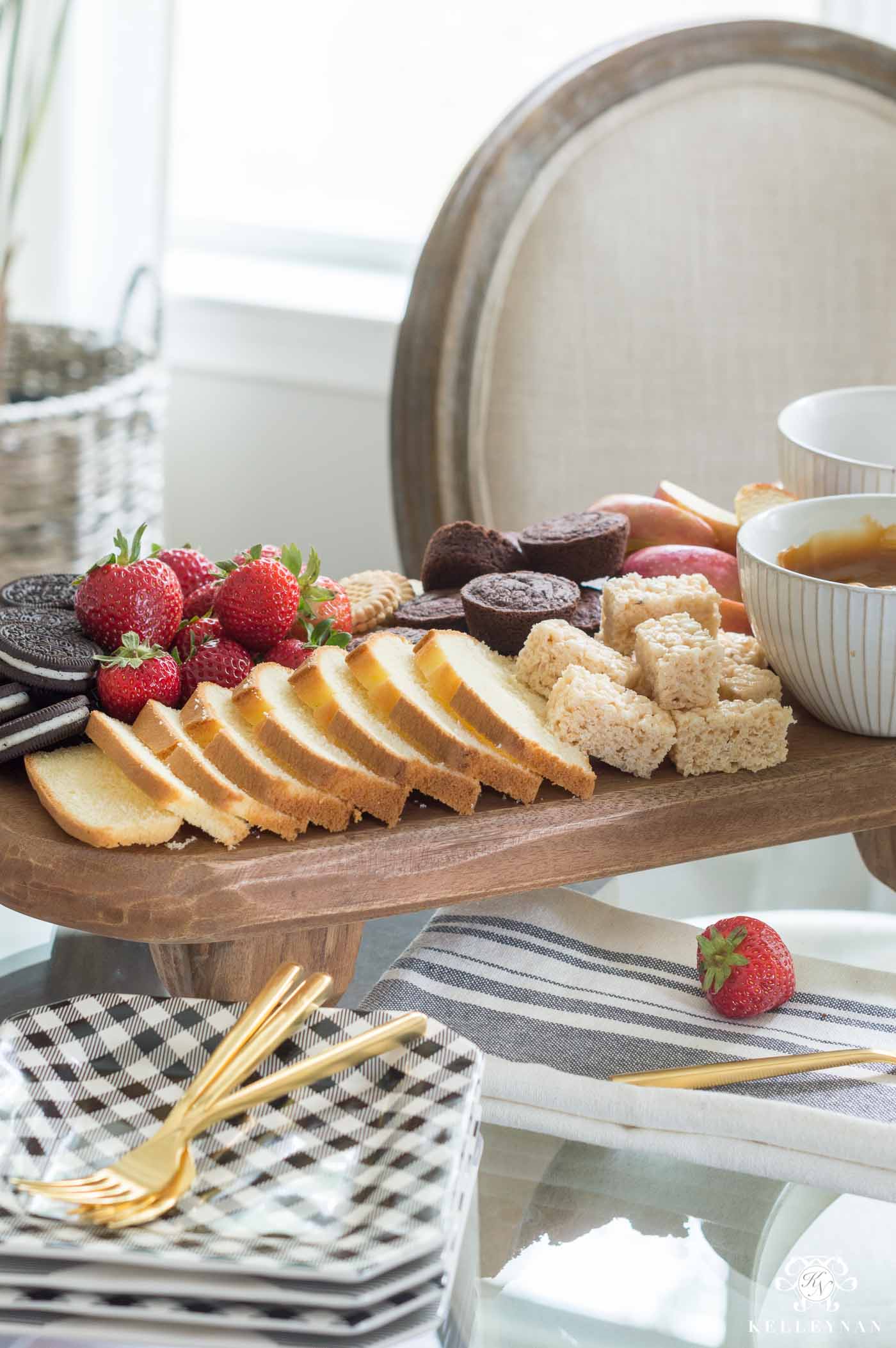 Fruit and Baked Goods Dessert Platter Ideas