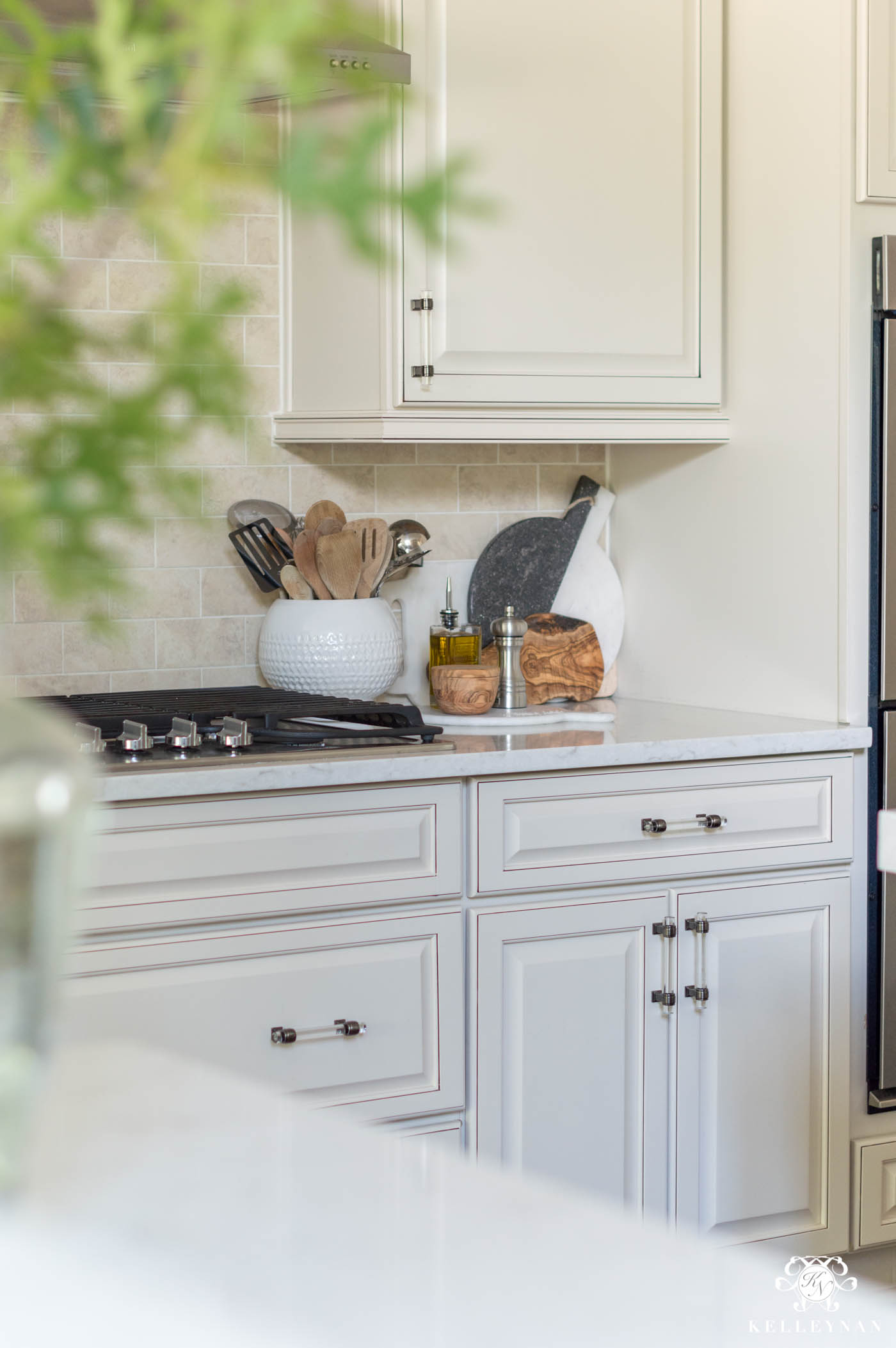 An updated cream kitchen with more modern finishes