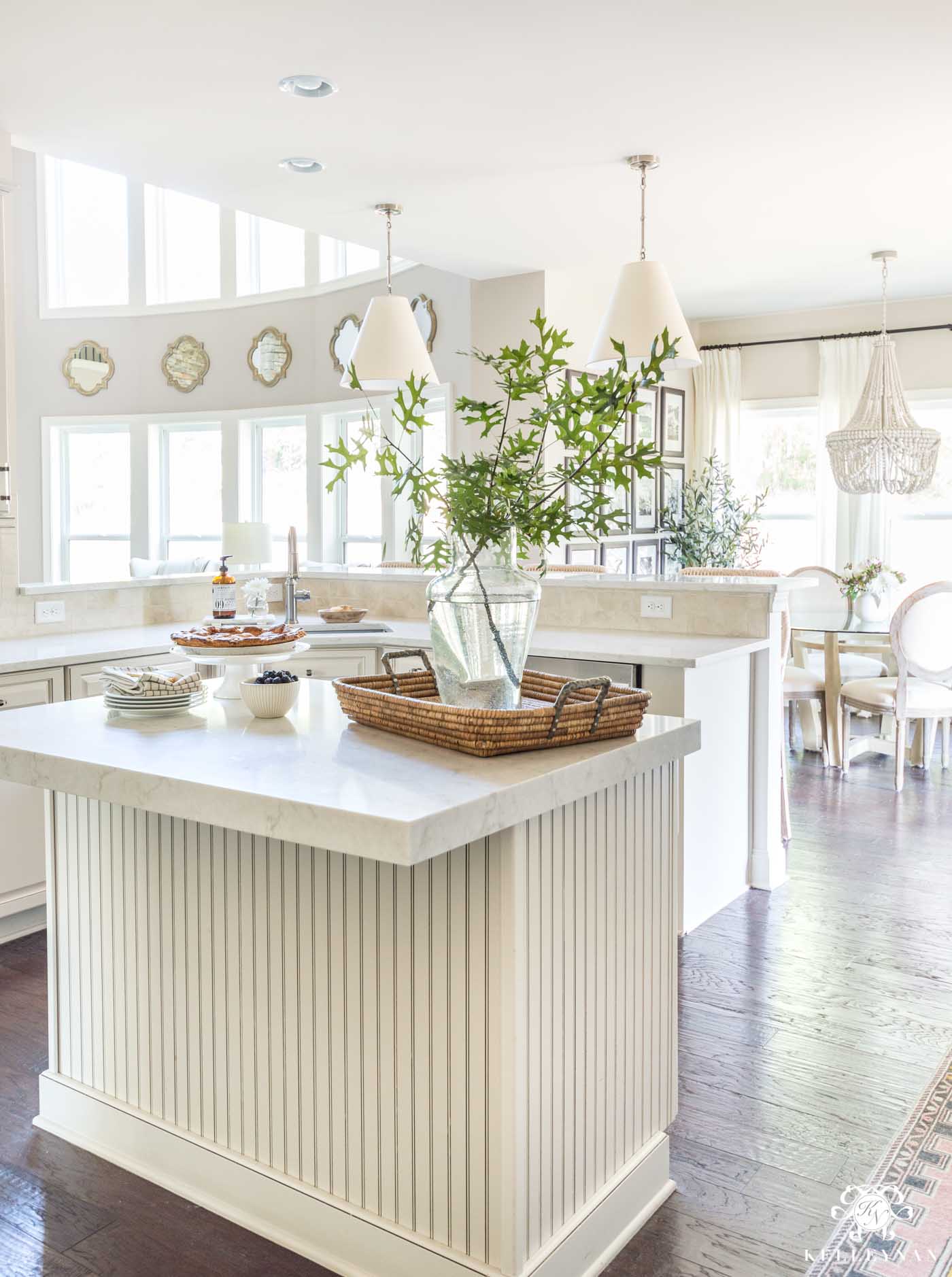 Styling a kitchen island and other modern kitchen updates