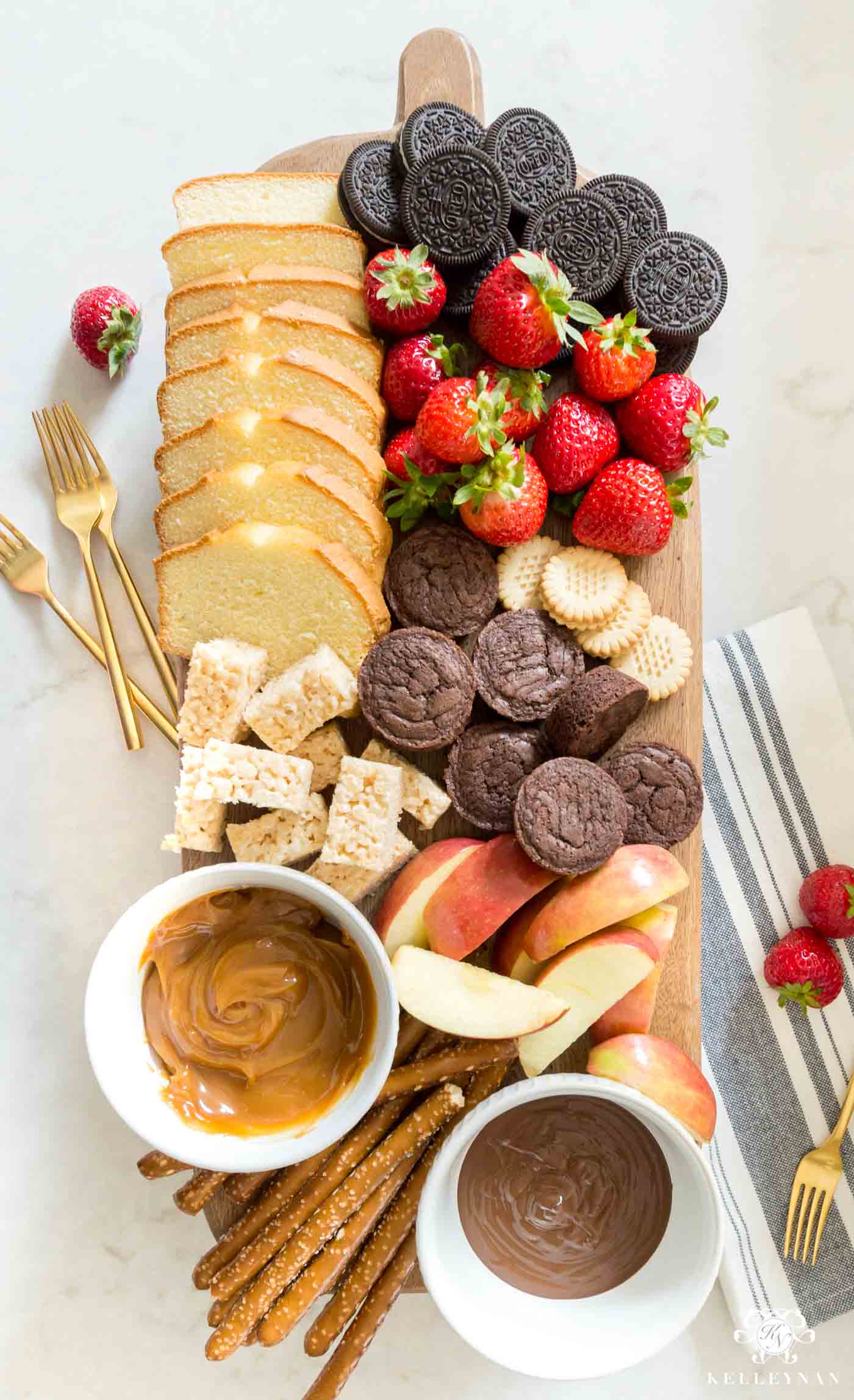 Chocolate and Caramel Fondue Dippers