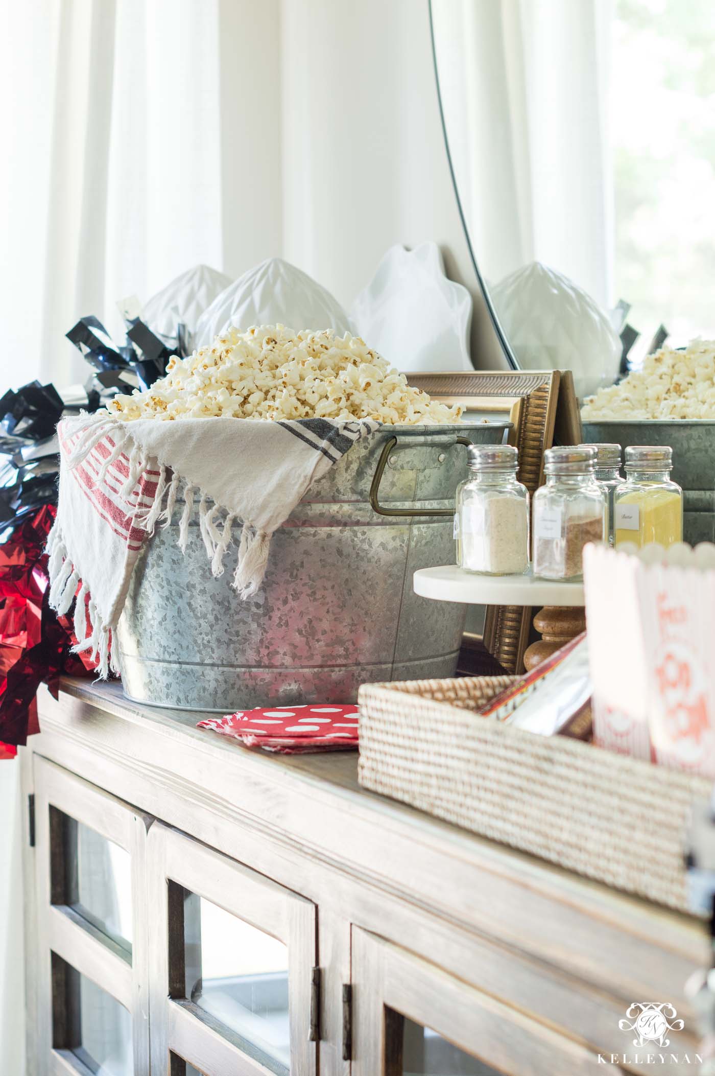 Popcorn bar ideas for football parties