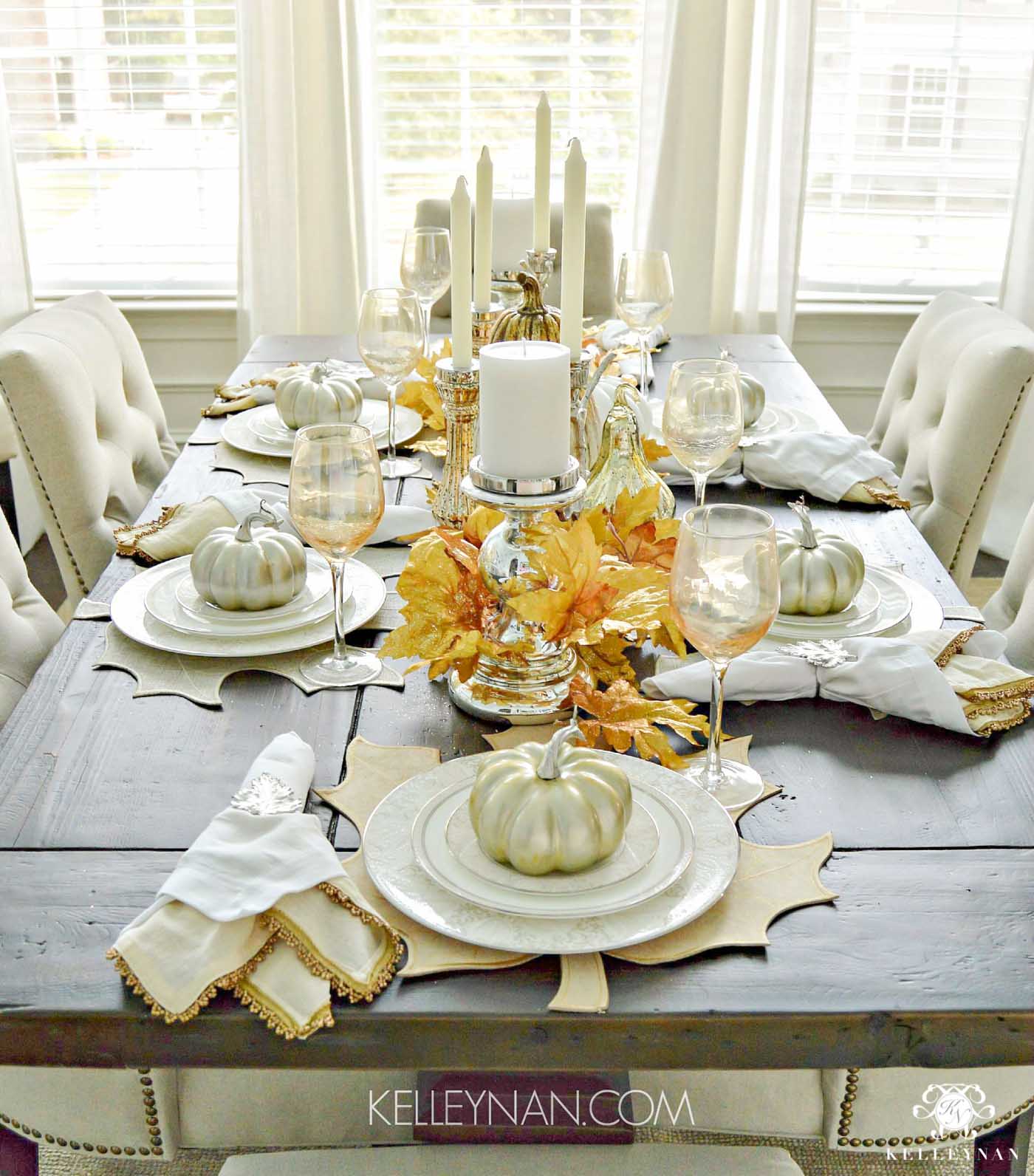 Fall Tablescape Ideas and Place Settings