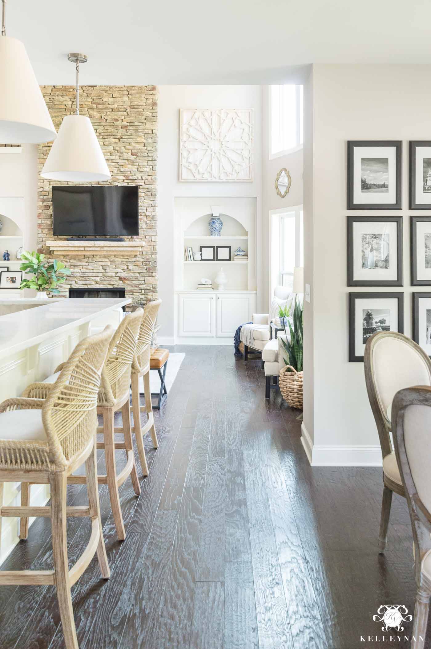 How to decorate and style a neutral open concept home