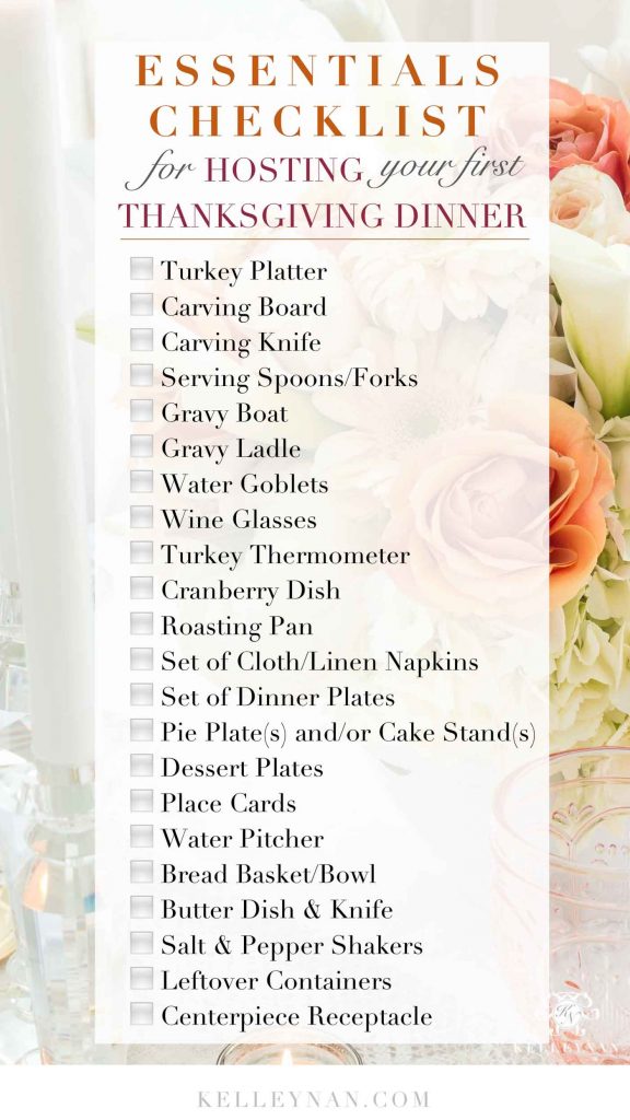 Elegant Thanksgiving Table Decorations & A Hostess Checklist